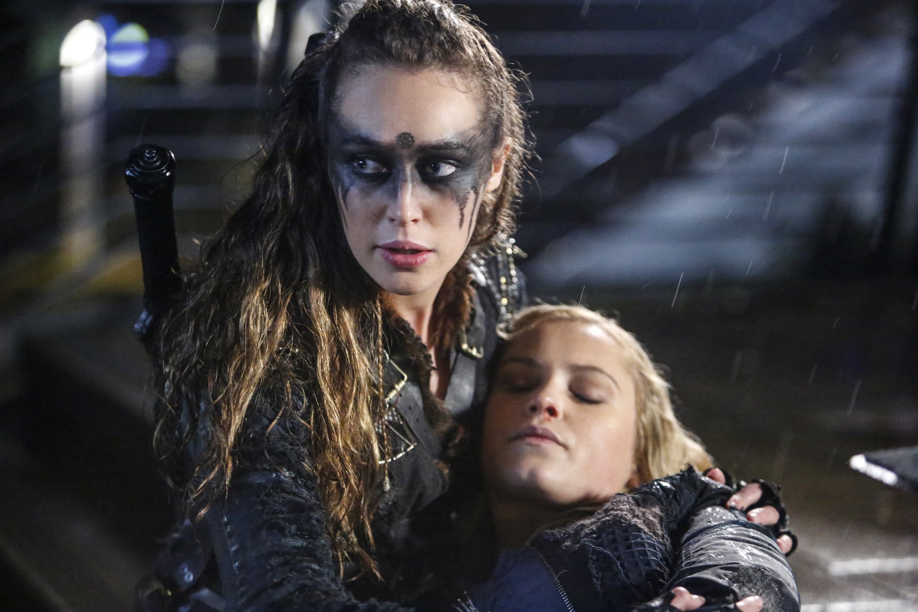 Alycia Debnam-Carey, Eliza Taylor, Lexa, Clarke Griffin, The 100, sfondo Windows 11