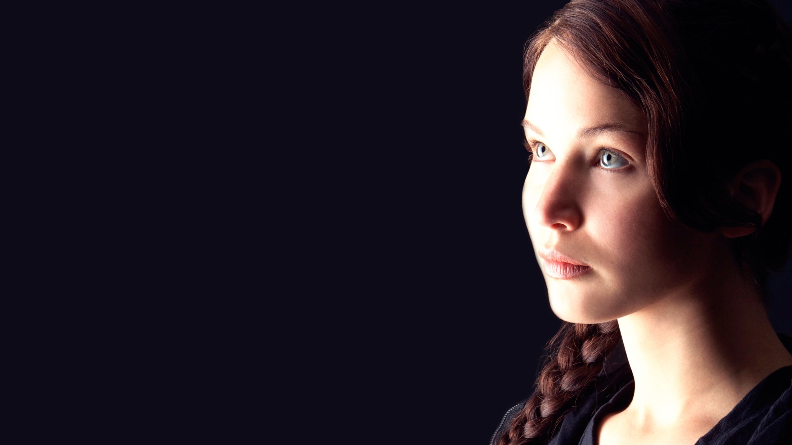 Jennifer Lawrence, Katniss Everdeen, Hunger Games, Profilo, 2K, sfondo desktop