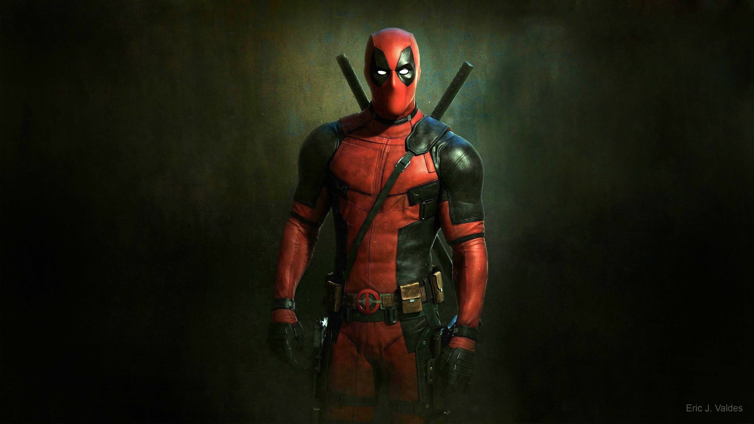 Deadpool, Marvel, Supereroe, Katane, 2560x1440, sfondo per PC