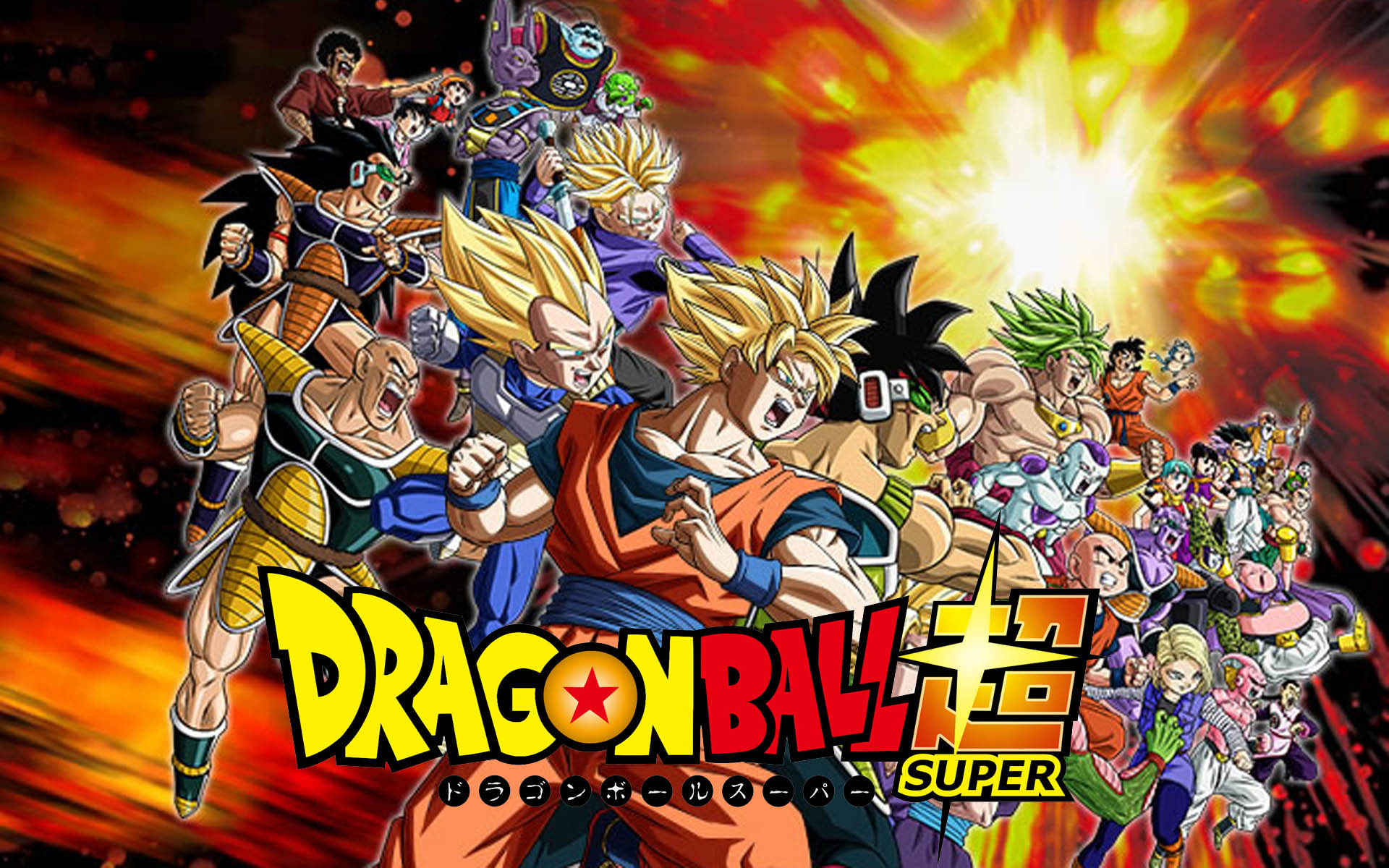 Dragon Ball Super, Goku, Vegeta, Logo, Personaggi, 1920x1200, sfondo MacBook Pro