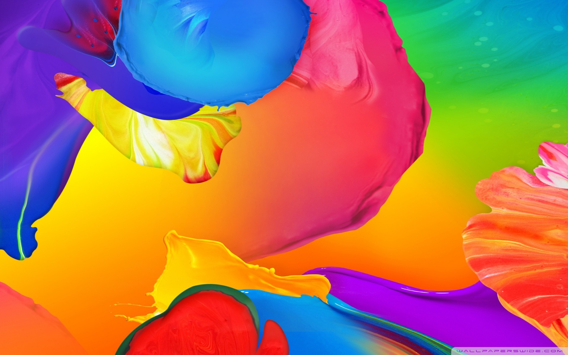 Astratto, Pittura, Colori vivaci, sfondo Samsung