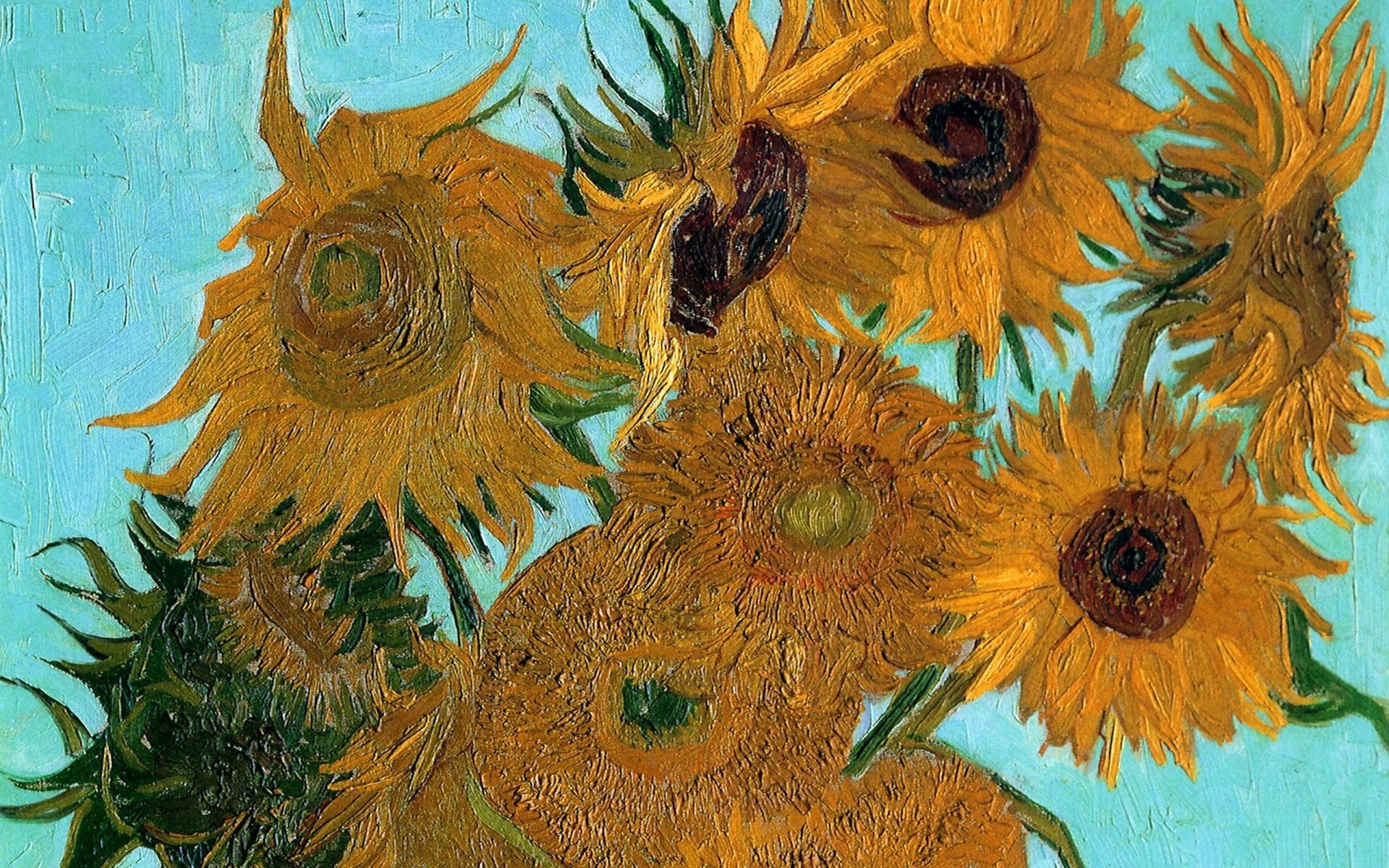 I girasoli, Vincent van Gogh, Girasoli, Full HD, sfondo per PC e portatile