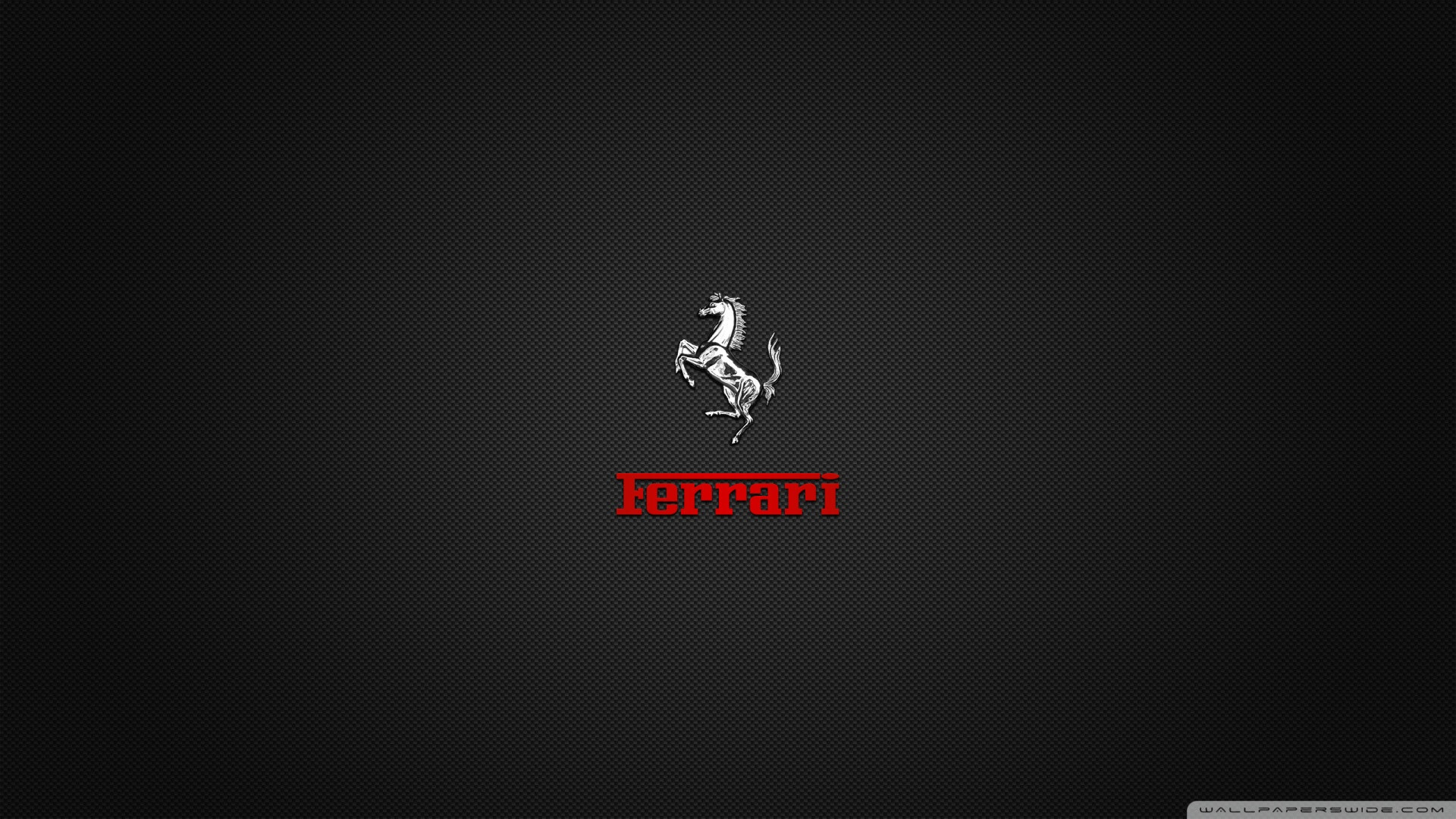 Cavallino rampante, Logo Ferrari, Ferrari, Sfondo nero, Full HD, wallpaper per PC