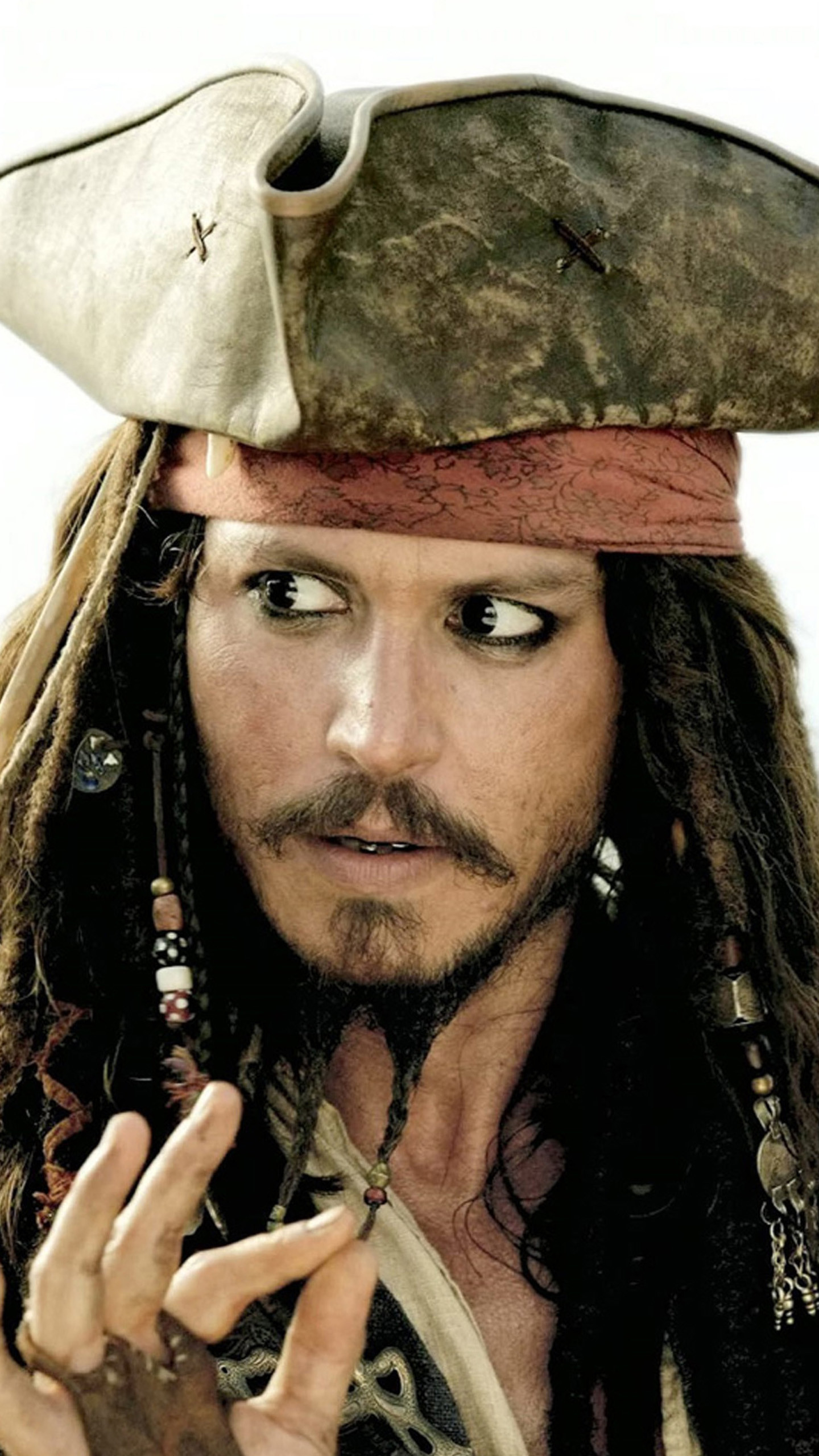 Jack Sparrow, Johnny Depp, Pirati dei Caraibi, Tricorno, wallpaper per iPhone e Android
