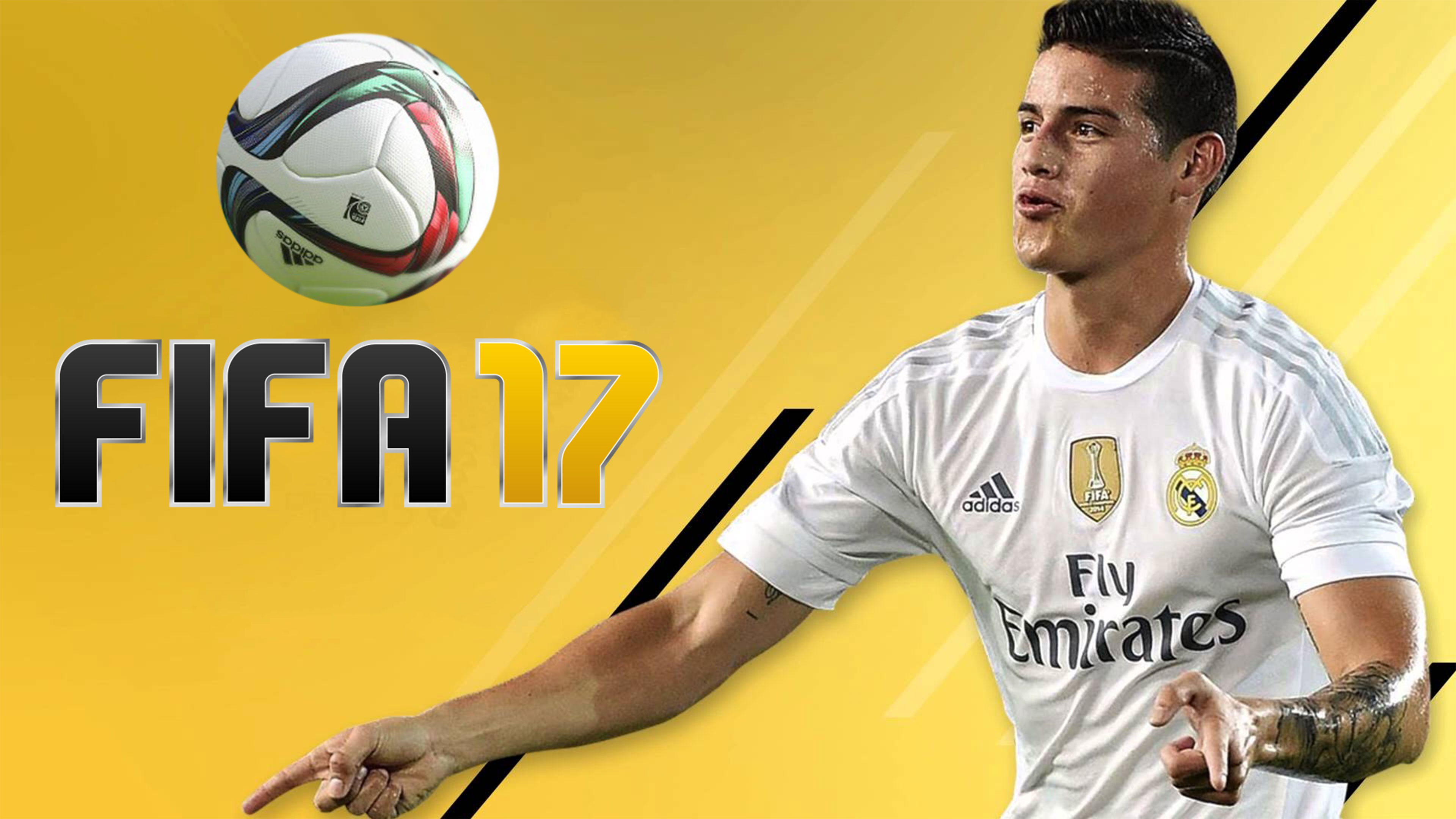 James Rodríguez, FIFA 17, Real Madrid, Pallone, 4K, sfondo desktop
