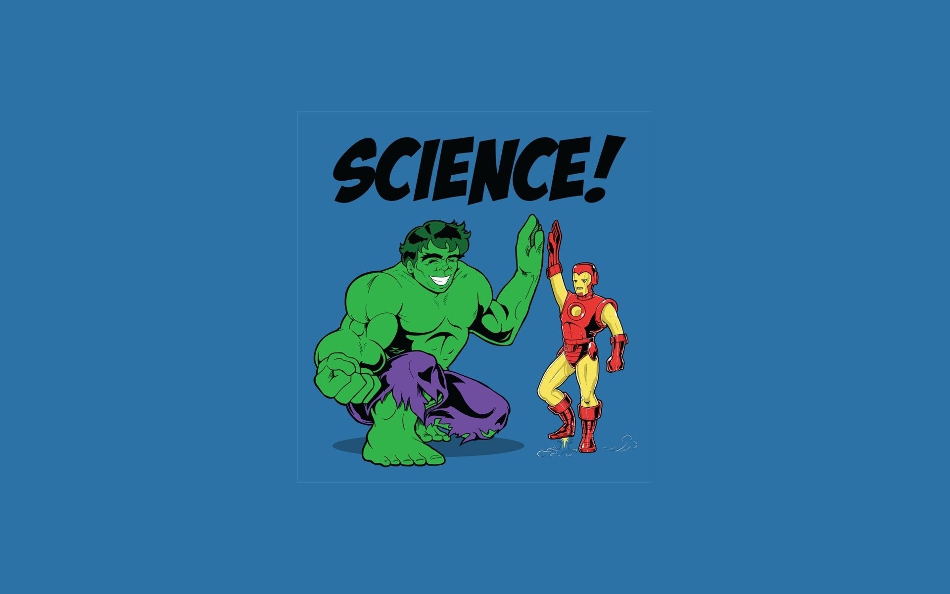 Hulk, Iron Man, Marvel, Science!, Fumetto, 1920x1200, sfondo MacBook Pro