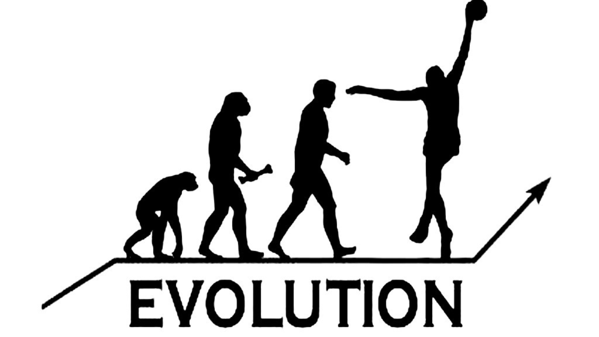 Evoluzione, Silhouette, Schiacciata, Umorismo, Sfondo bianco, Full HD, wallpaper per computer