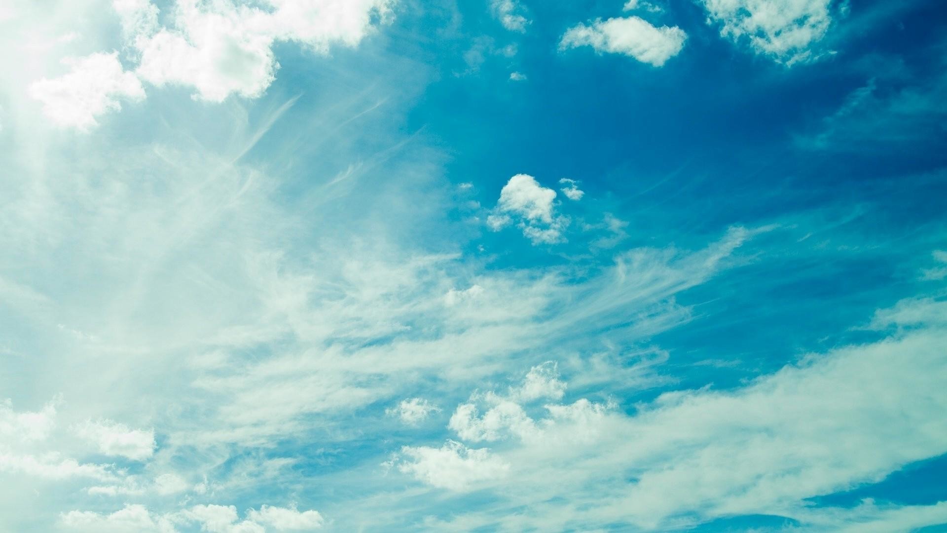 Nuvole, Cielo azzurro, Estate, Full HD, sfondo desktop
