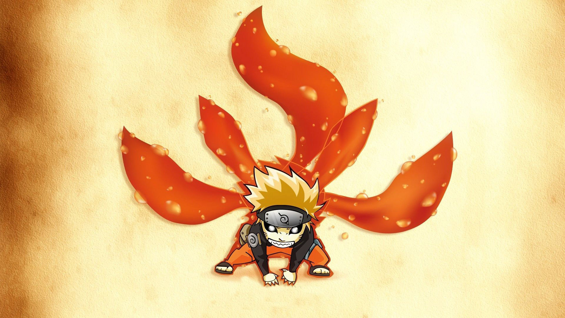 Naruto Uzumaki, Kurama, Naruto, Code, Chibi, 1920x1080, sfondo per PC