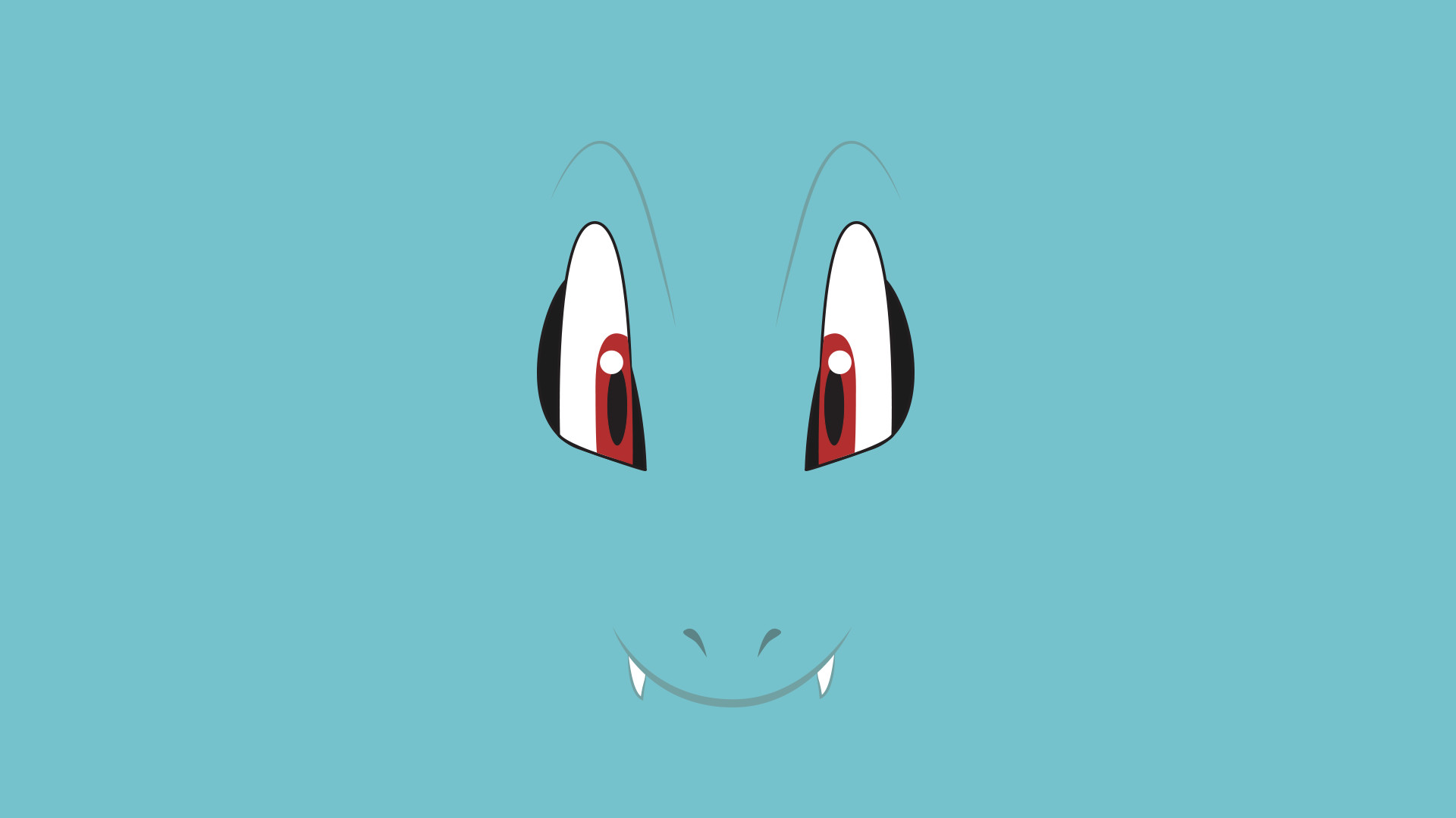 Squirtle, Pokémon, Minimalista, Azzurro, 16:9 Full HD, sfondo widescreen