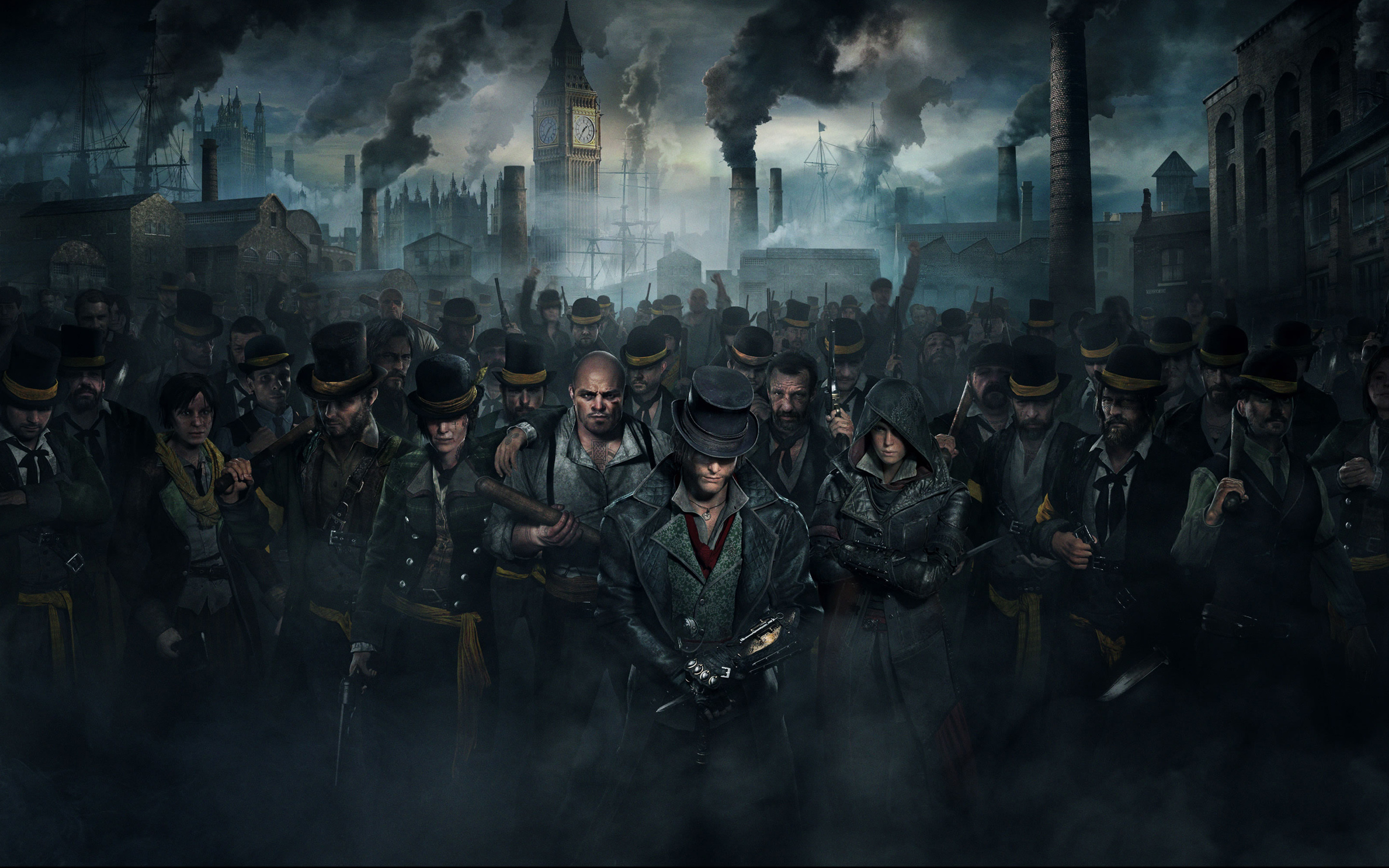Jacob Frye, Assassin's Creed Syndicate, Banda dei Rooks, Ciminiere, Londra, Nebbia, wallpaper desktop