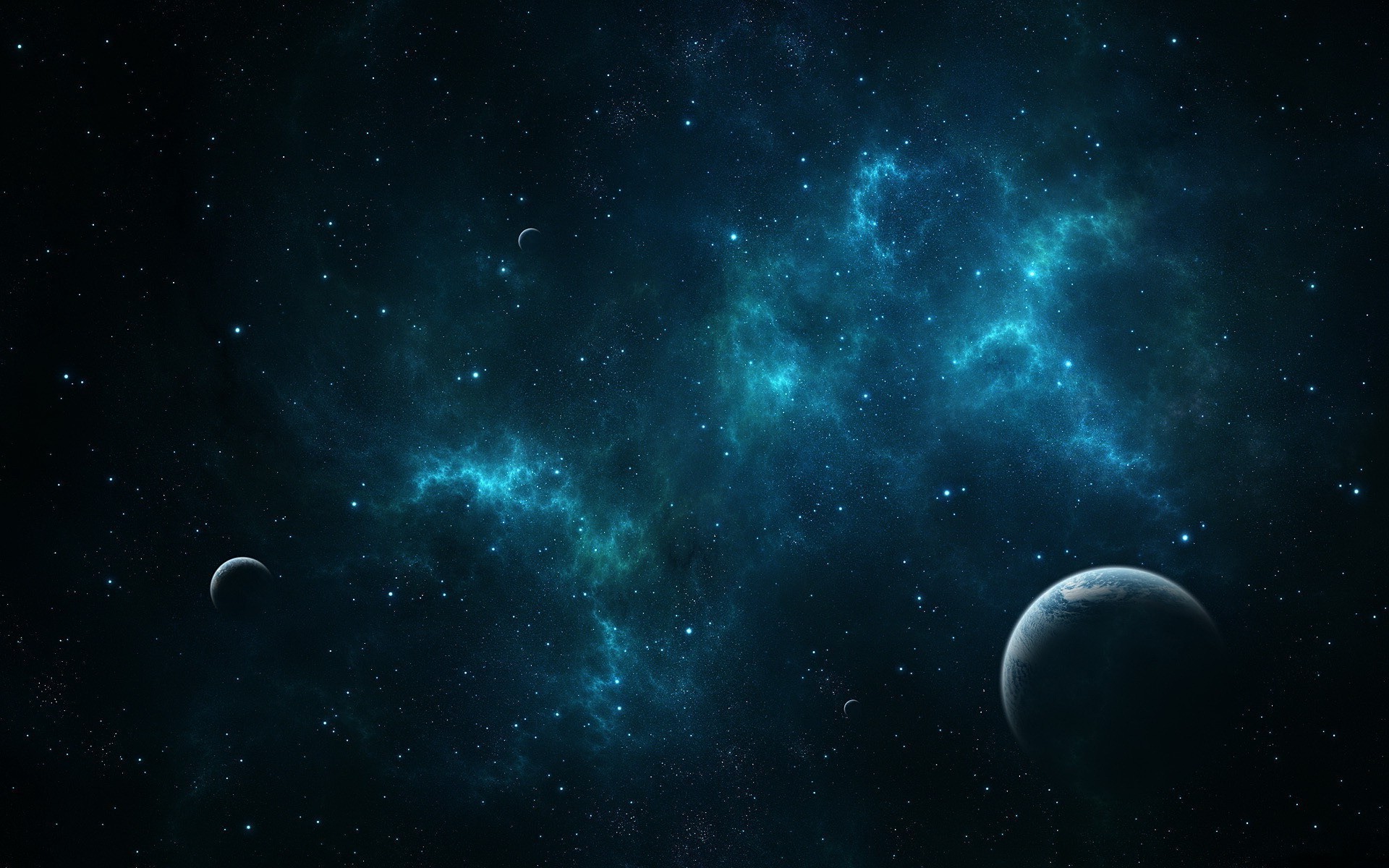 Nebulosa, Pianeti, Azzurro, Spazio, 1920x1200, sfondo MacBook Pro