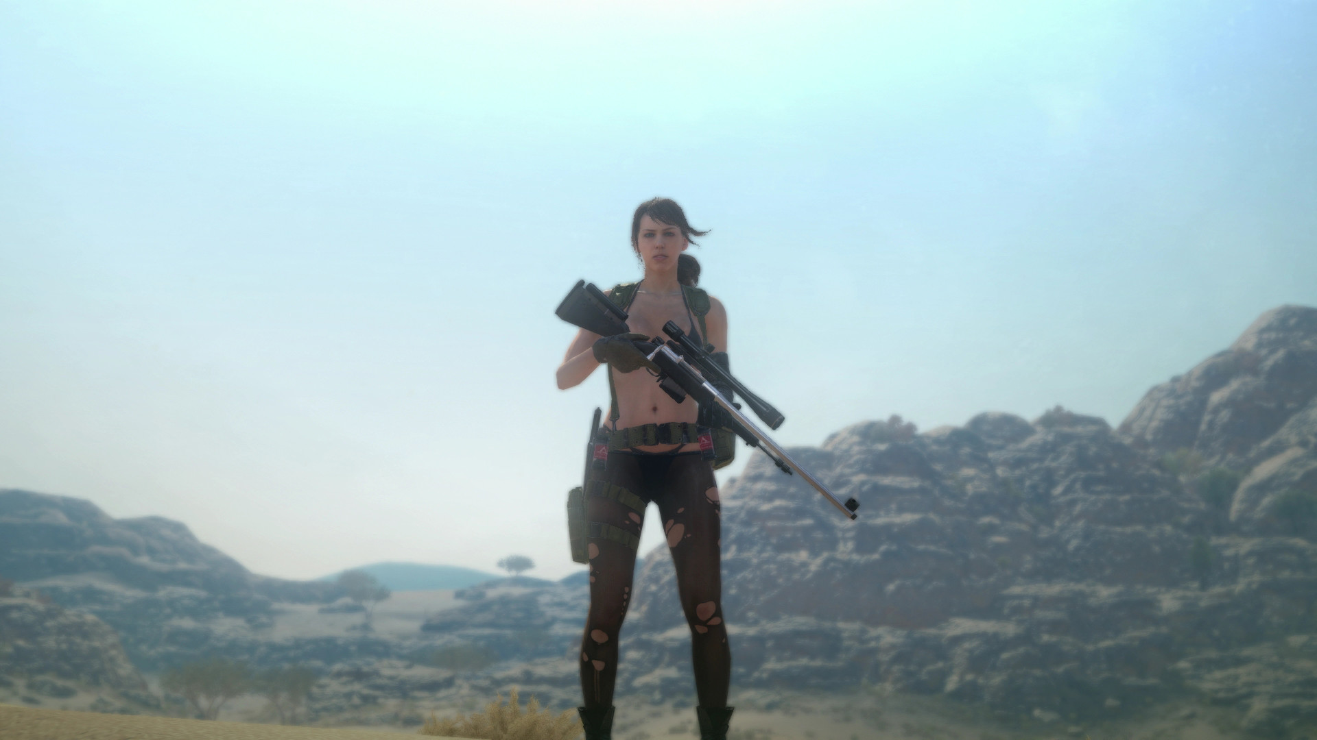 Quiet, Metal Gear Solid V: The Phantom Pain, Fucile di precisione, Afghanistan, sfondo desktop