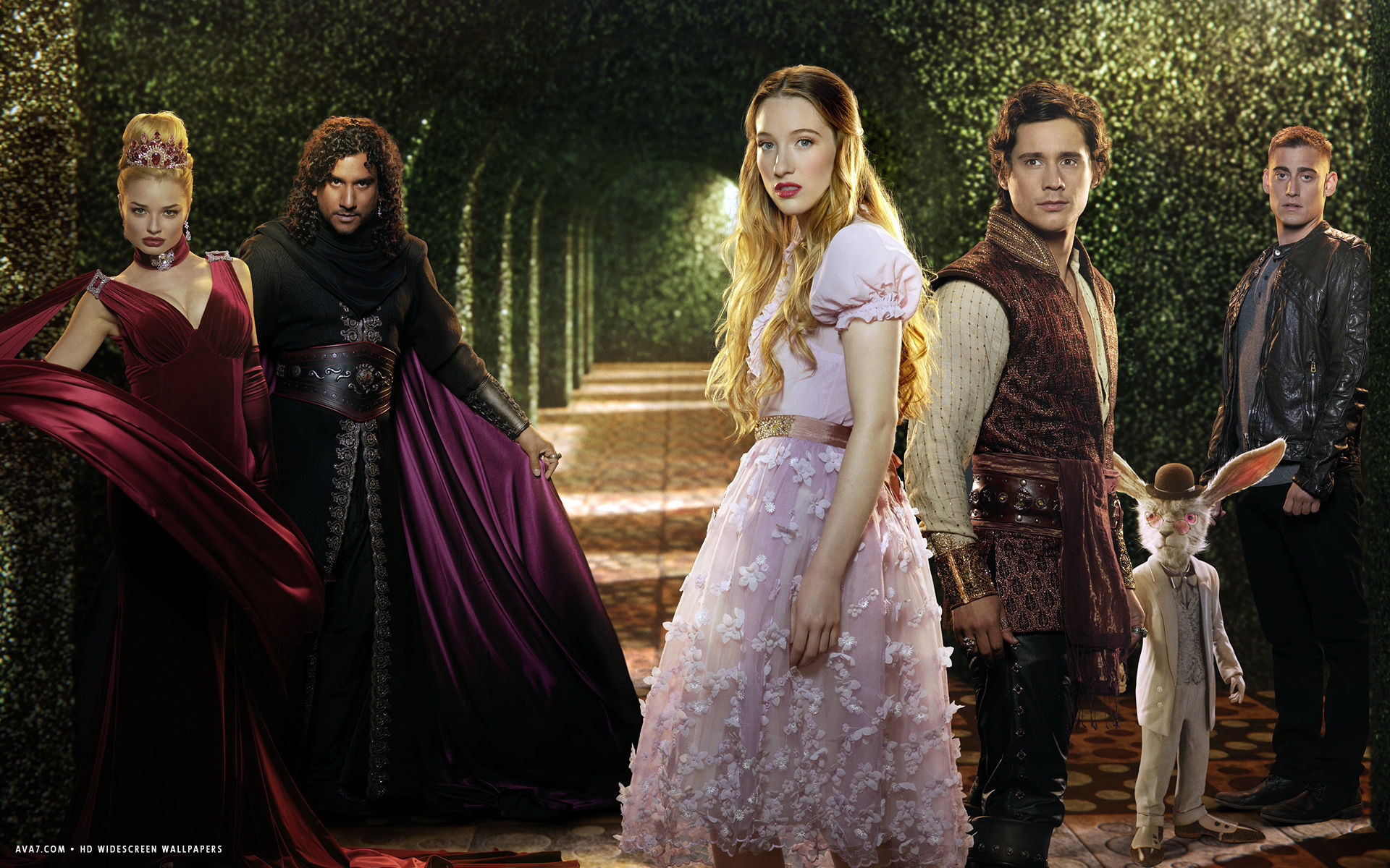 C'era una volta nel Paese delle Meraviglie, Alice, Regina di Cuori, Jafar, Bianconiglio, Cast, wallpaper Full HD