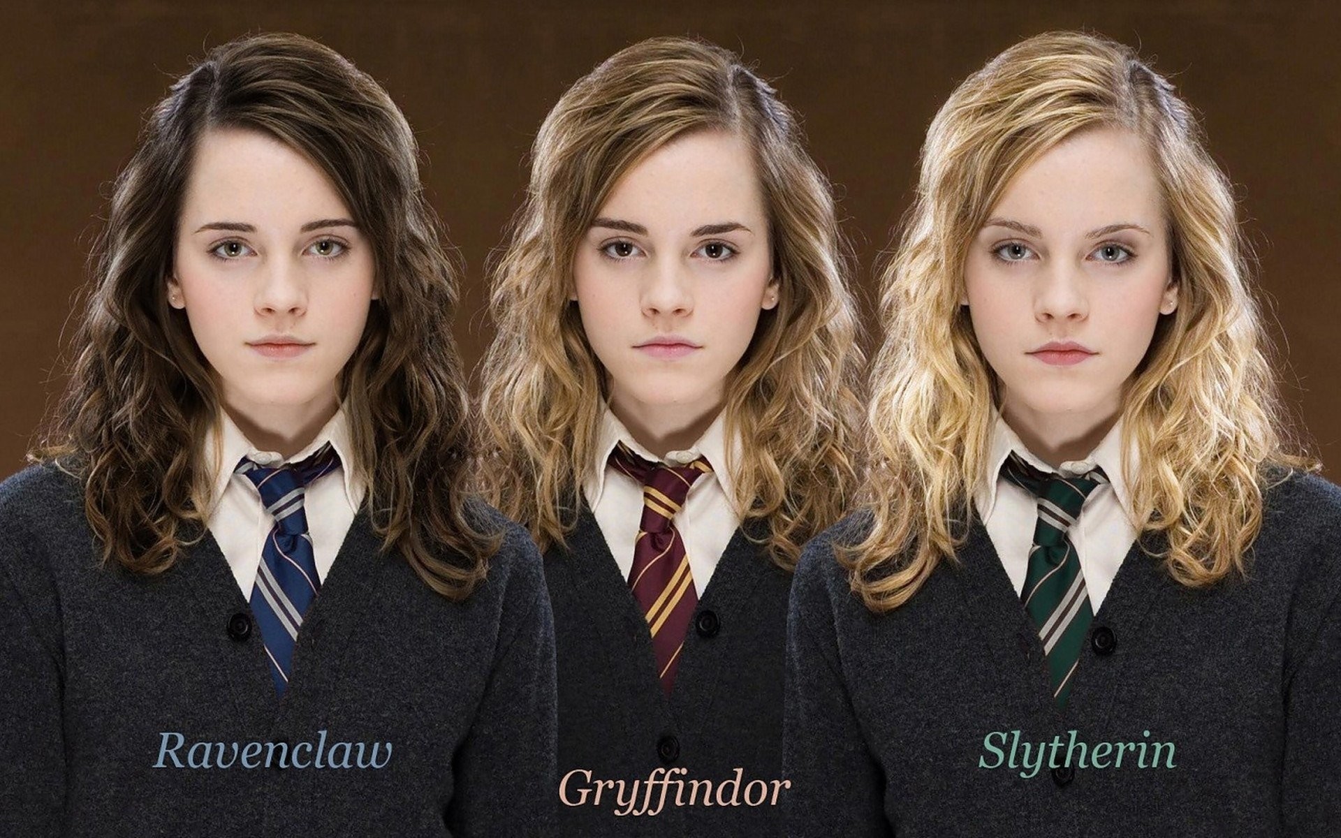 Hermione Granger, Emma Watson, Corvonero, Grifondoro, Serpeverde, Harry Potter, sfondo Full HD