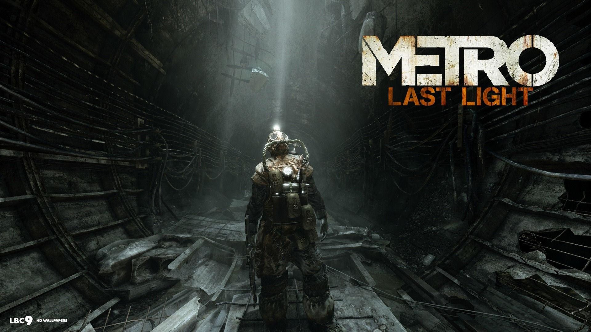 Metro: Last Light, Metro, Tunnel, Maschera antigas, Buio, Full HD, sfondo per PC e portatile
