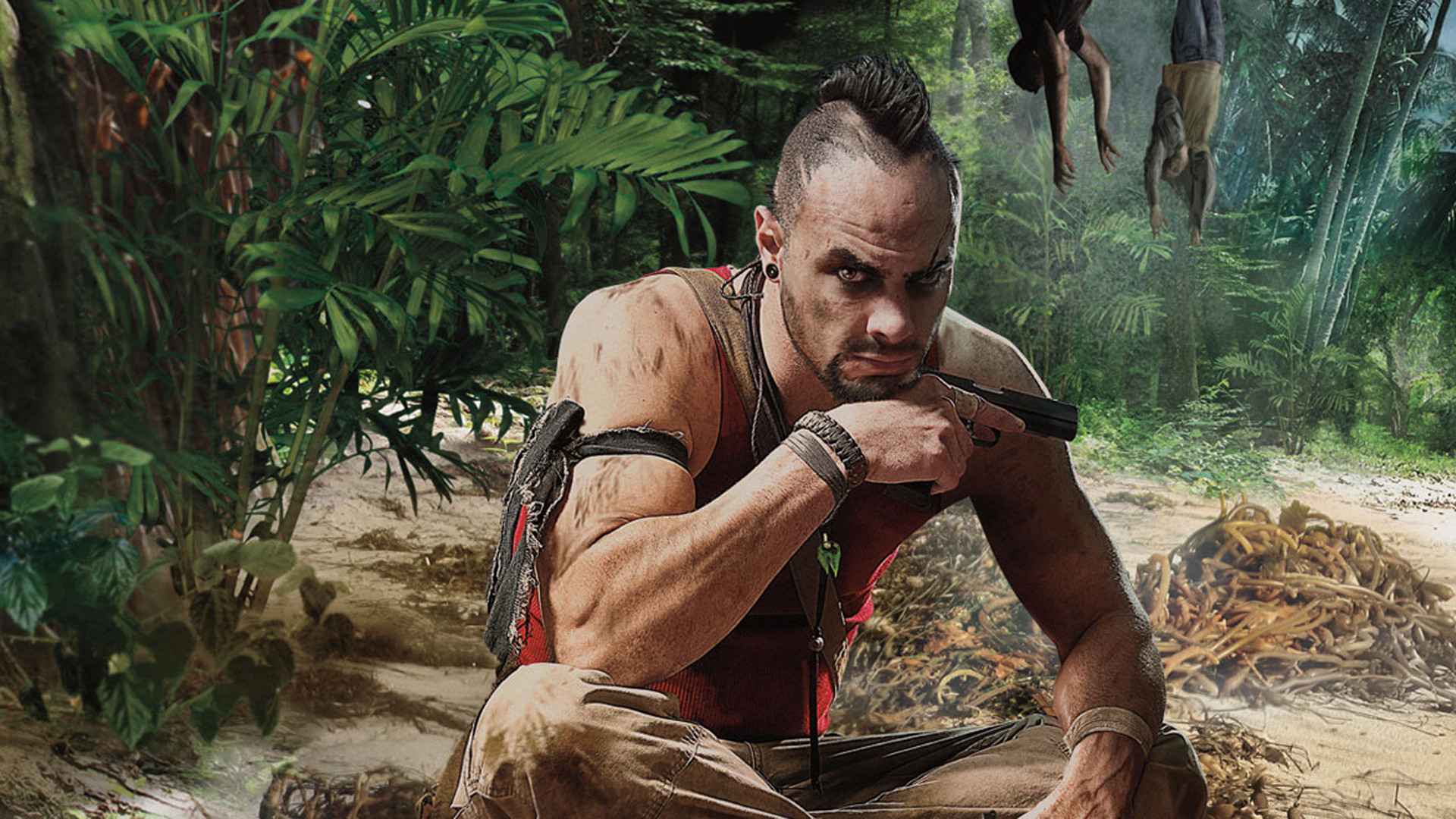 Vaas Montenegro, Far Cry 3, Giungla, Full HD, sfondo per portatile