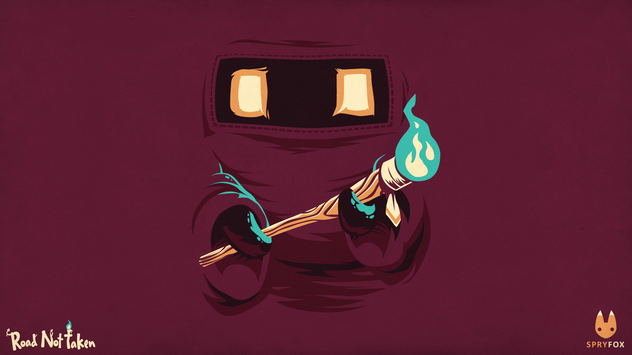 Road Not Taken, Spry Fox, Illustrazione, Bordeaux, 2K, wallpaper per portatile