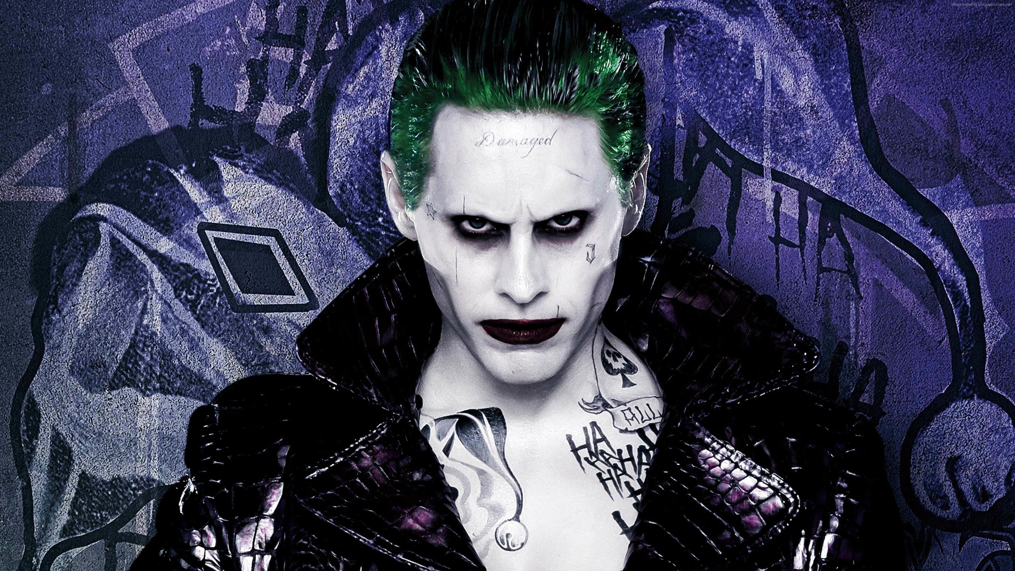 Joker, Jared Leto, Suicide Squad, Tatuaggi, 4K 2160p, sfondo desktop
