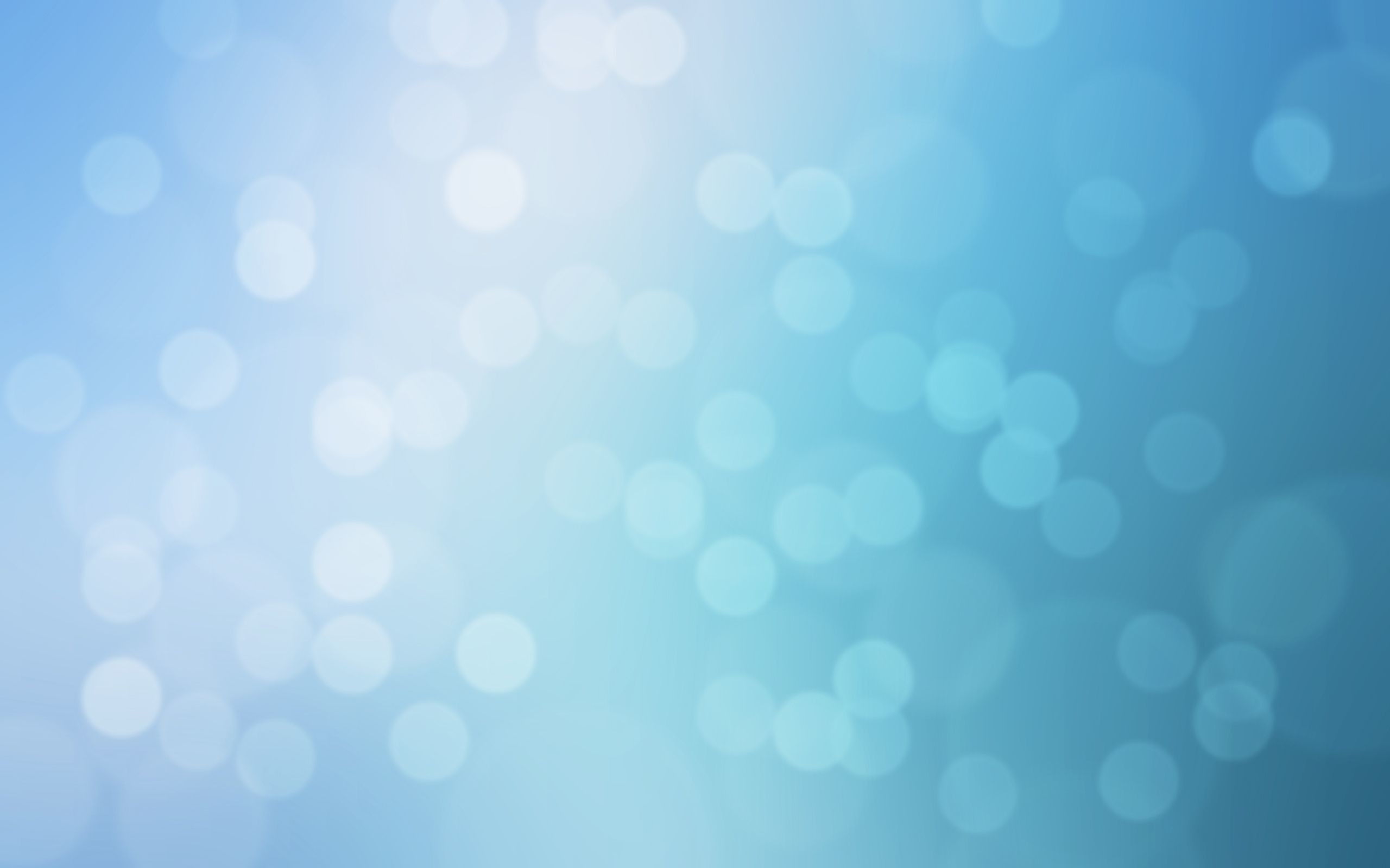 Bokeh, Azzurro, Minimalista, 2K, sfondo per PC