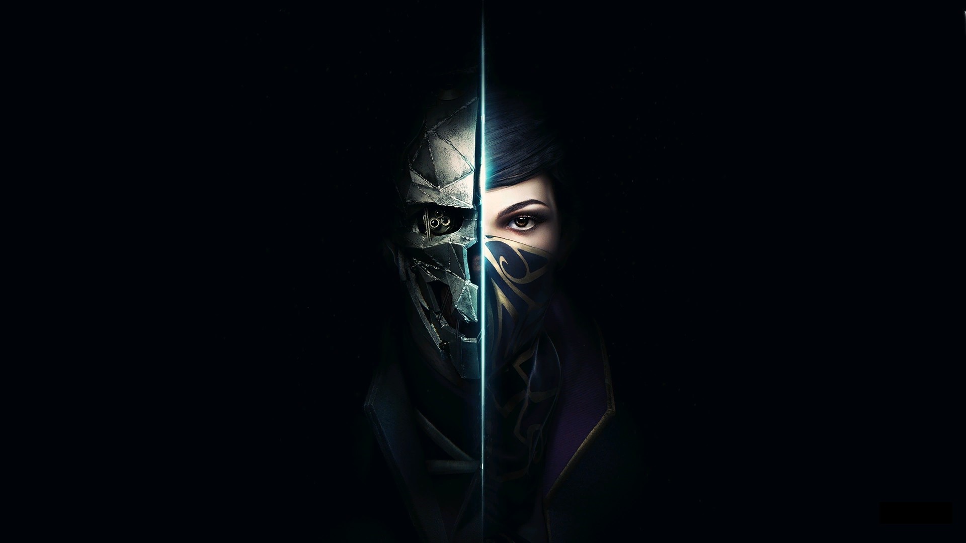 Emily Kaldwin, Corvo Attano, Dishonored 2, Volto diviso, 1920x1080, immagine di sfondo