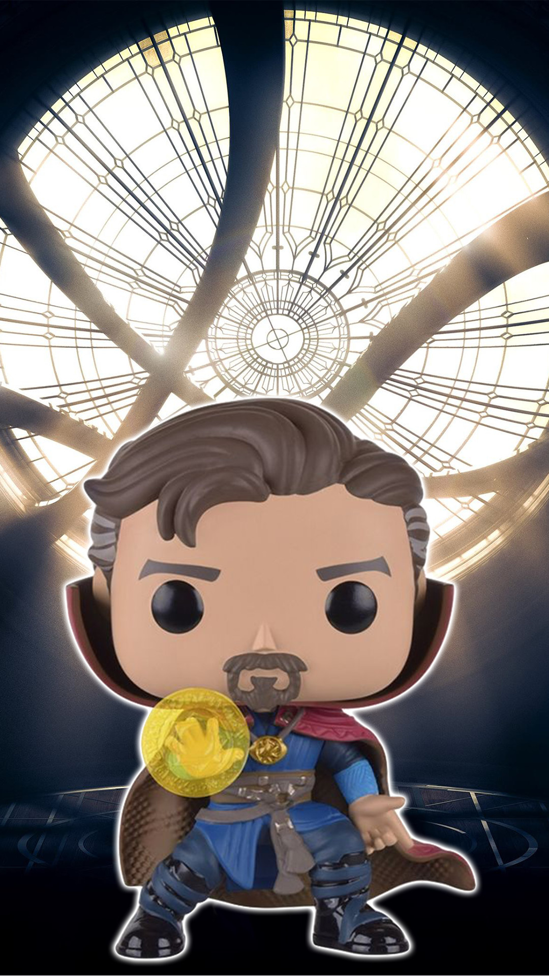 Doctor Strange, Funko Pop, Occhio di Agamotto, Finestra circolare, schermata di blocco smartphone