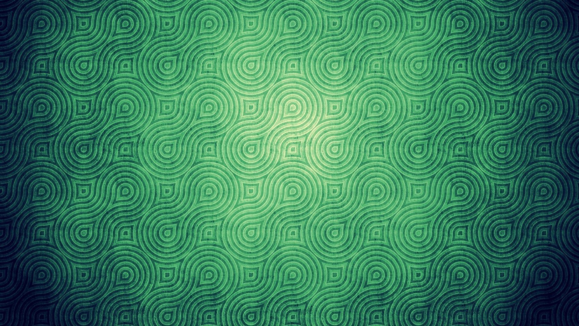Motivo a spirale, Verde, Texture, Vintage, Full HD, sfondo per PC e portatile