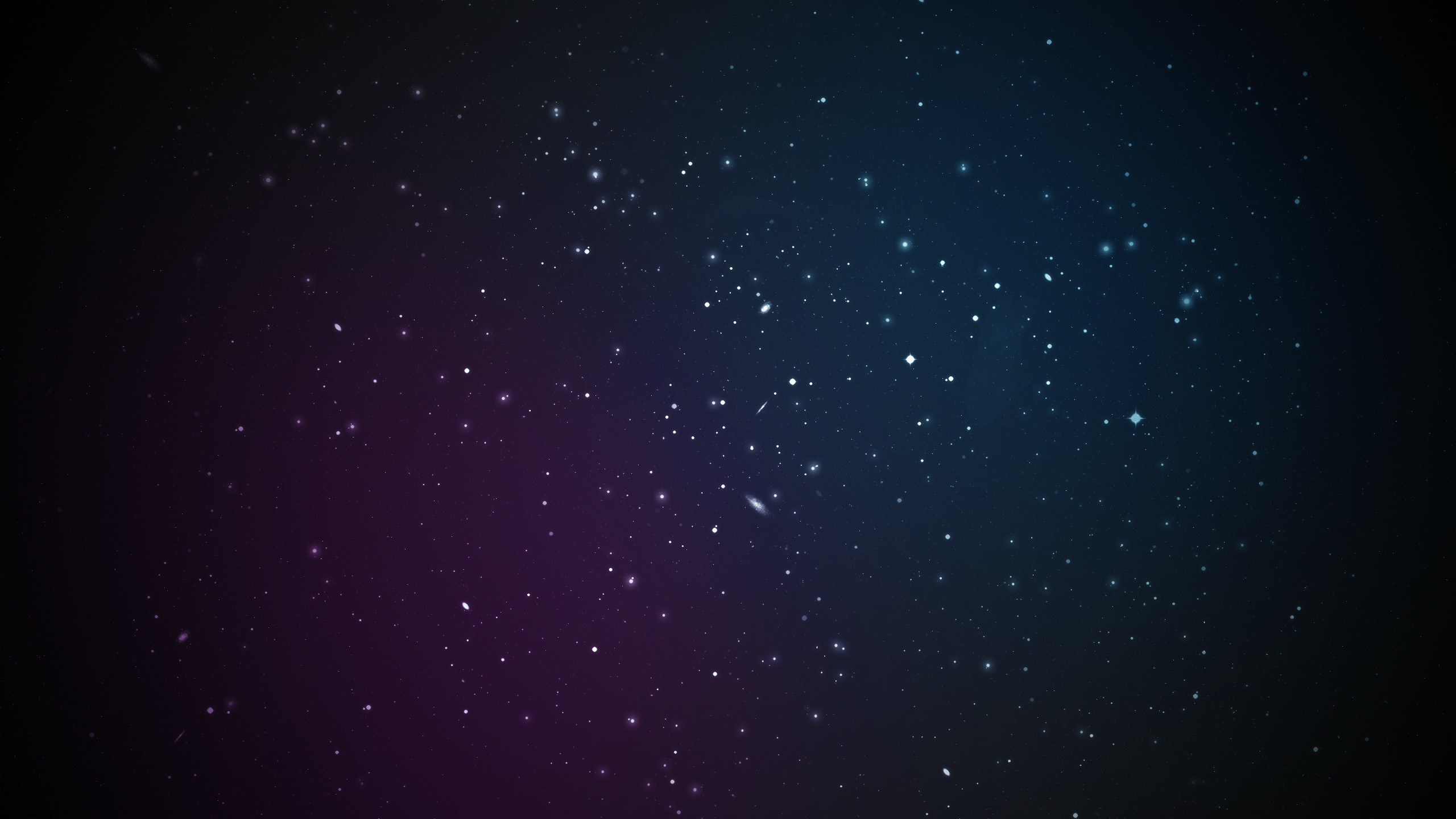 Cielo stellato, Stelle, Spazio profondo, Minimalista, 2560x1440, sfondo per PC