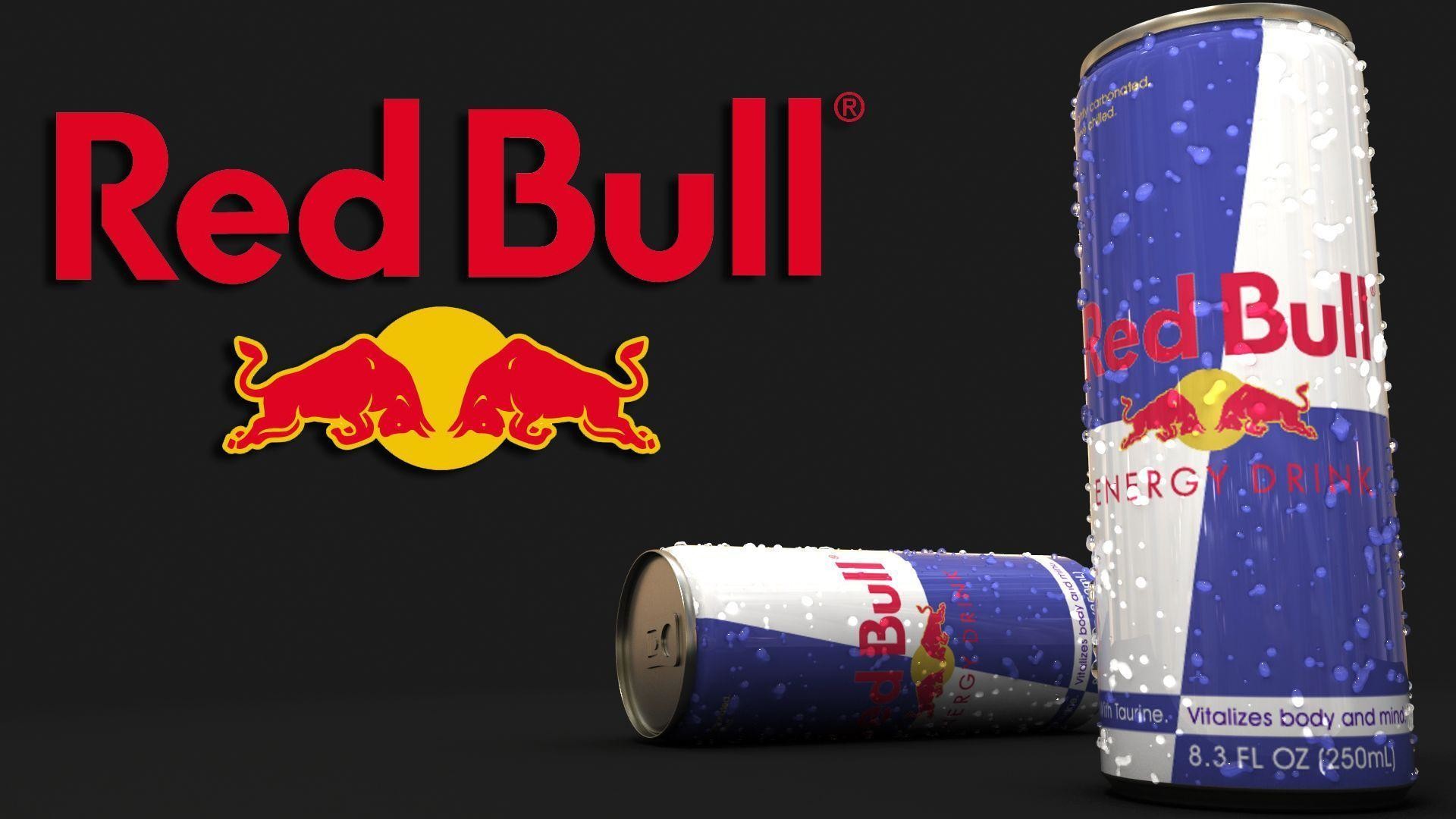 Red Bull, Lattine Red Bull, Energy drink, Logo Red Bull, 1920x1080, immagine di sfondo