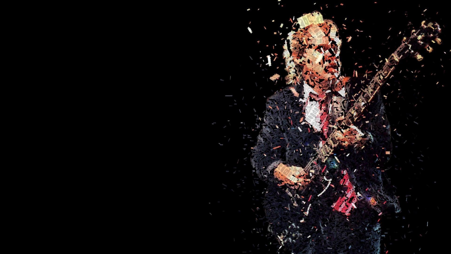 Angus Young, AC/DC, Chitarra, Frammenti, Full HD, sfondo Windows 11