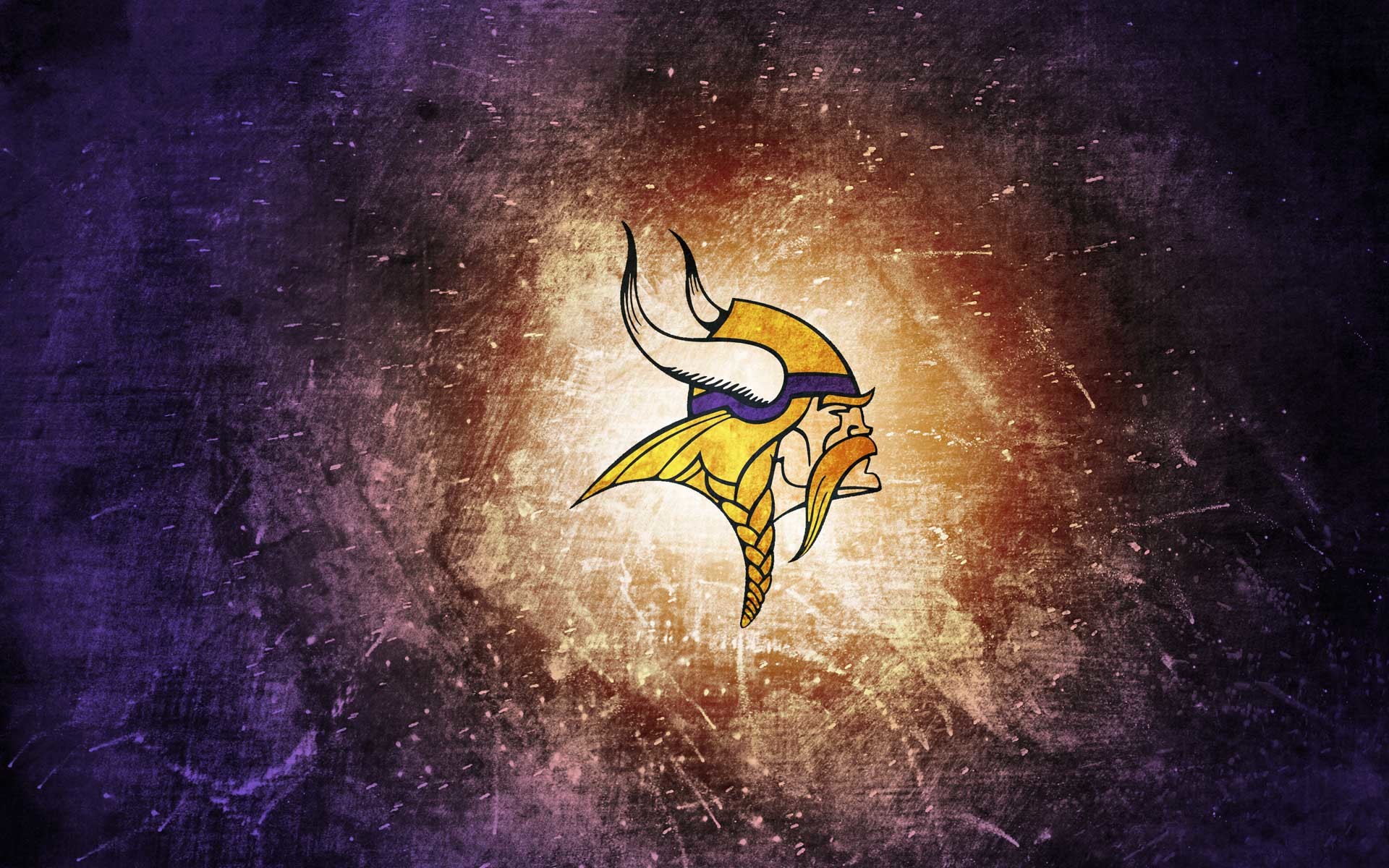 Minnesota Vikings, Logo, NFL, Viola, 16:10 Full HD, sfondo widescreen