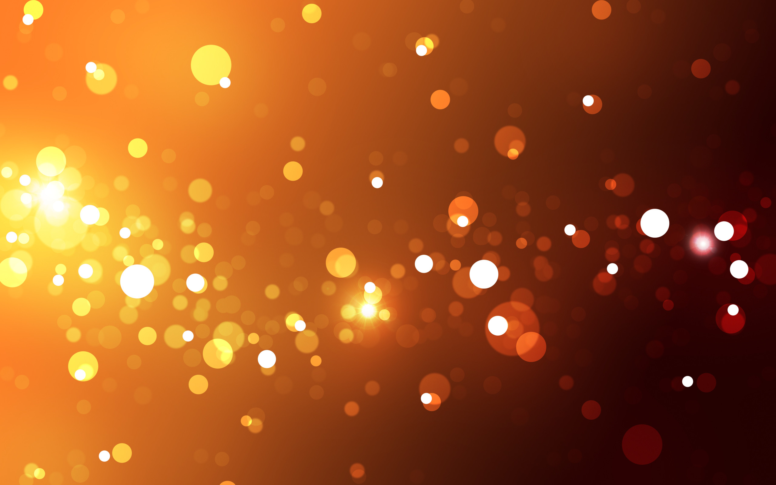 Bokeh, Arancione, Luci, Scintillio, 2560x1600, sfondo MacBook Pro