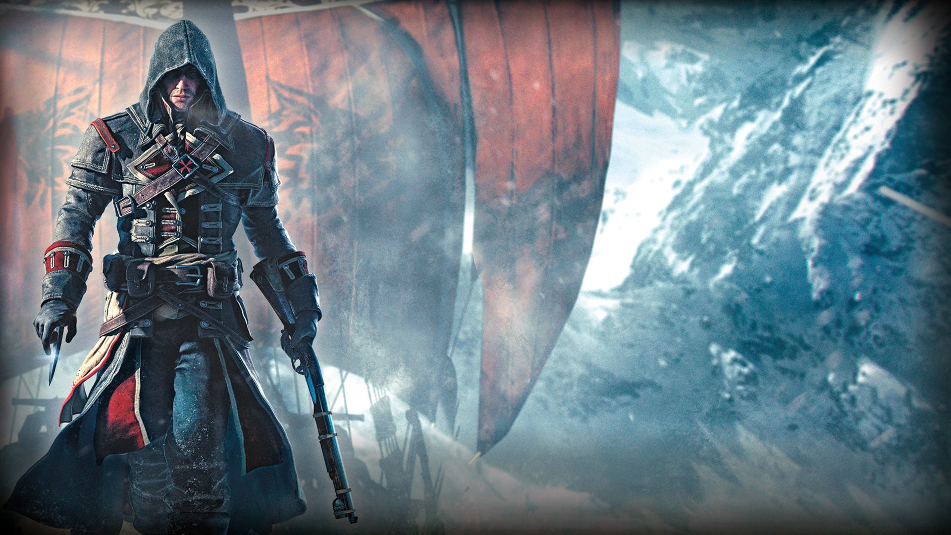 Shay Cormac, Assassin's Creed Rogue, Ghiaccio, 1920x1080, immagine di sfondo
