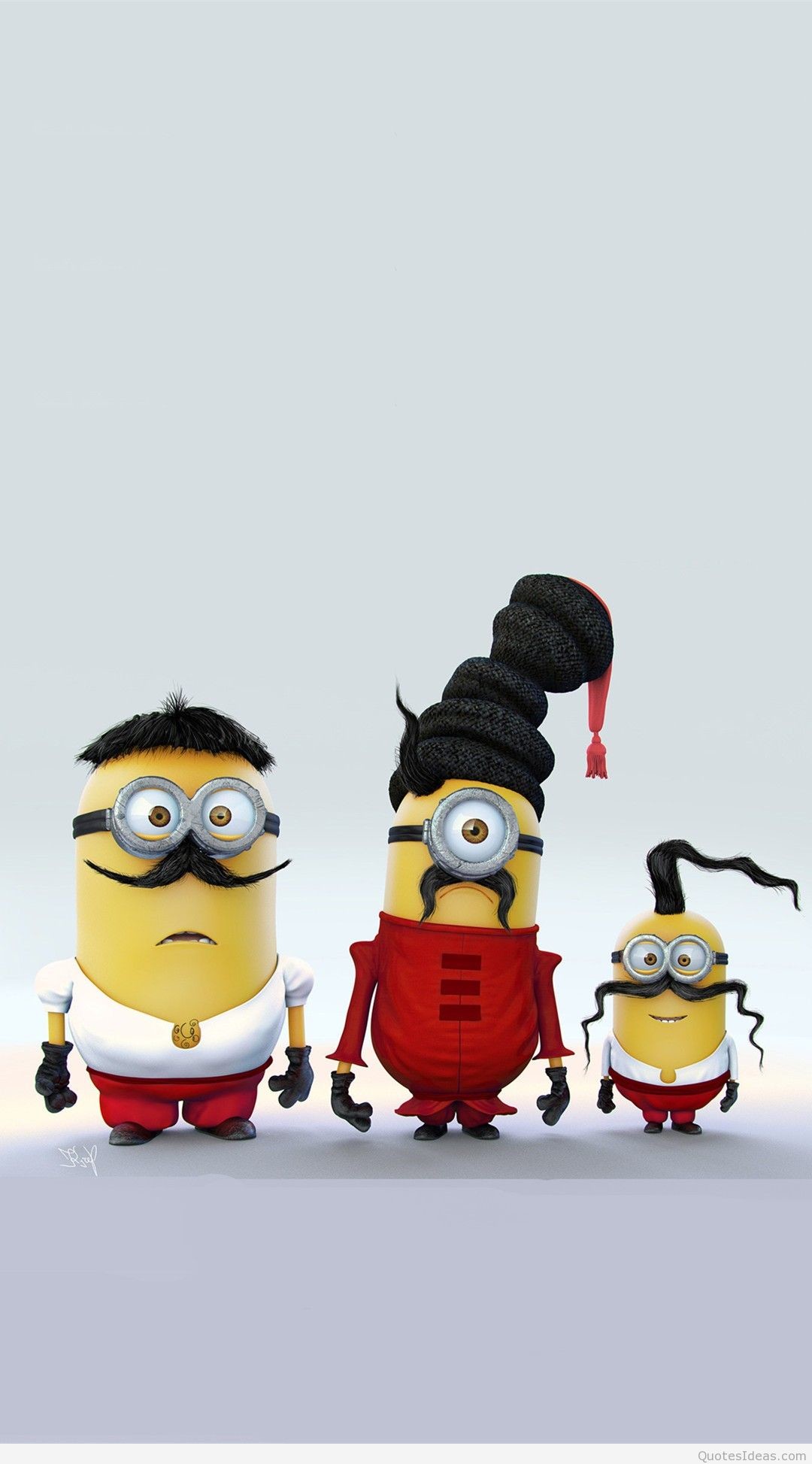 Minions, Costumi, Minimalista, Grigio, wallpaper per iPhone e Android
