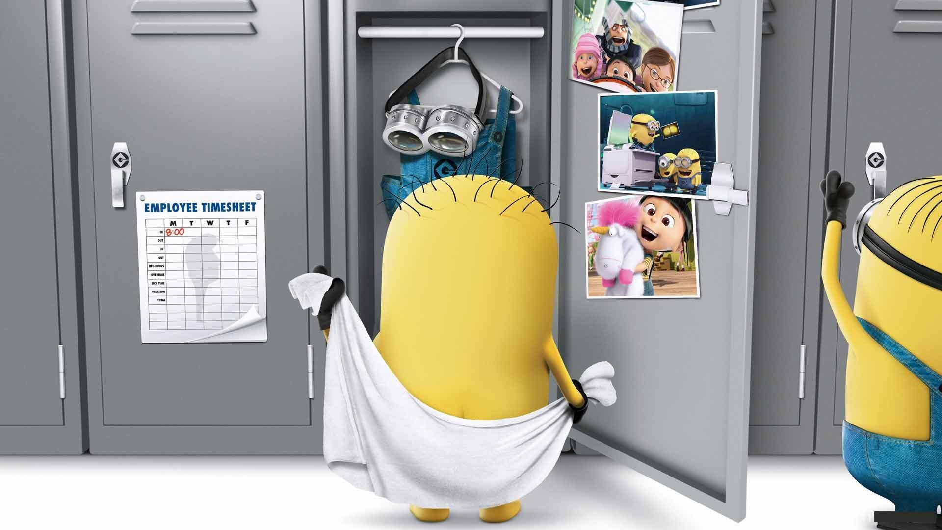 Minions, Armadietto, Asciugamano, 16:9 Full HD, sfondo widescreen