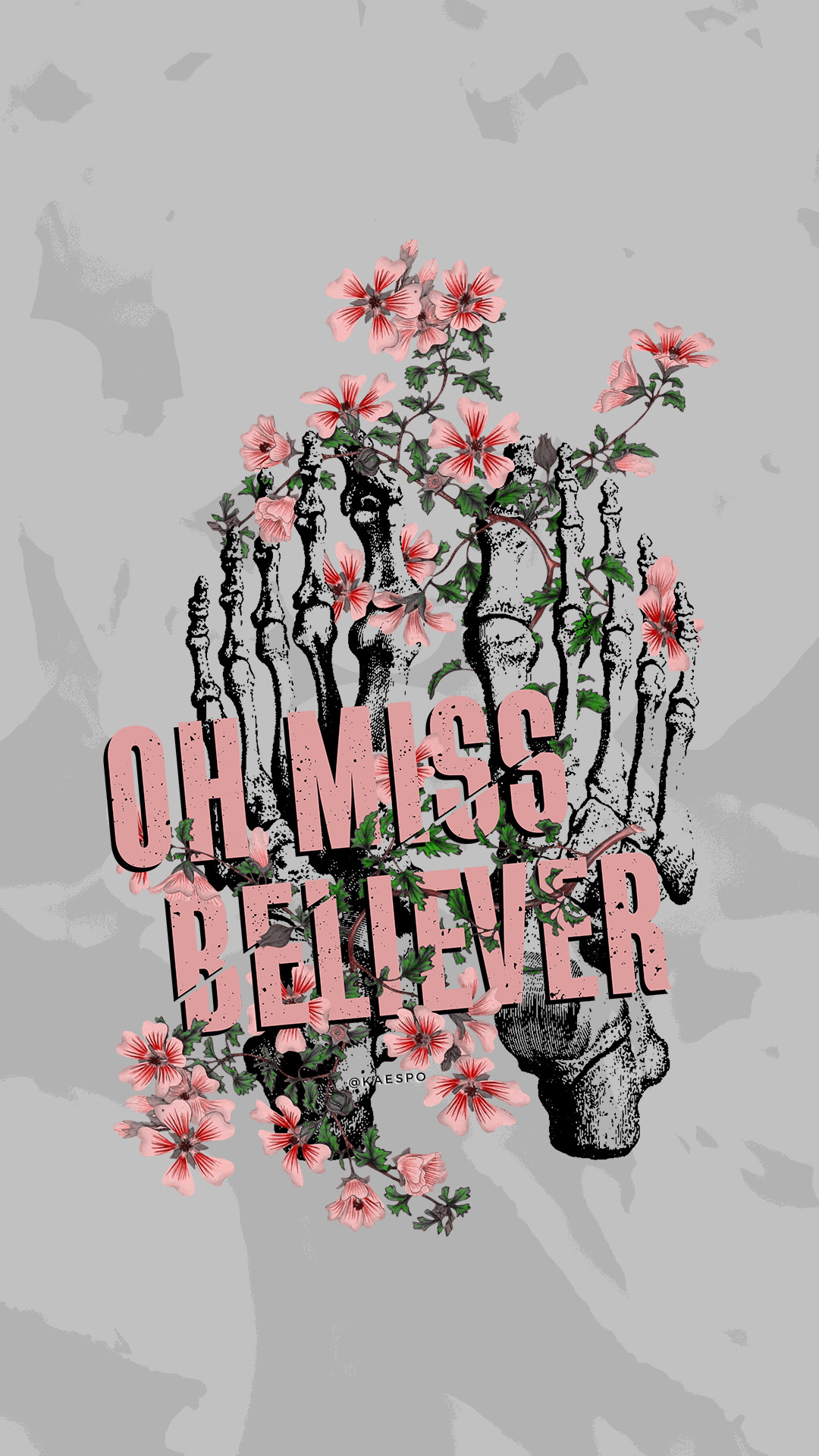 Twenty One Pilots, Oh Ms Believer, Mani scheletriche, Fiori, Full HD, sfondo verticale per cellulare