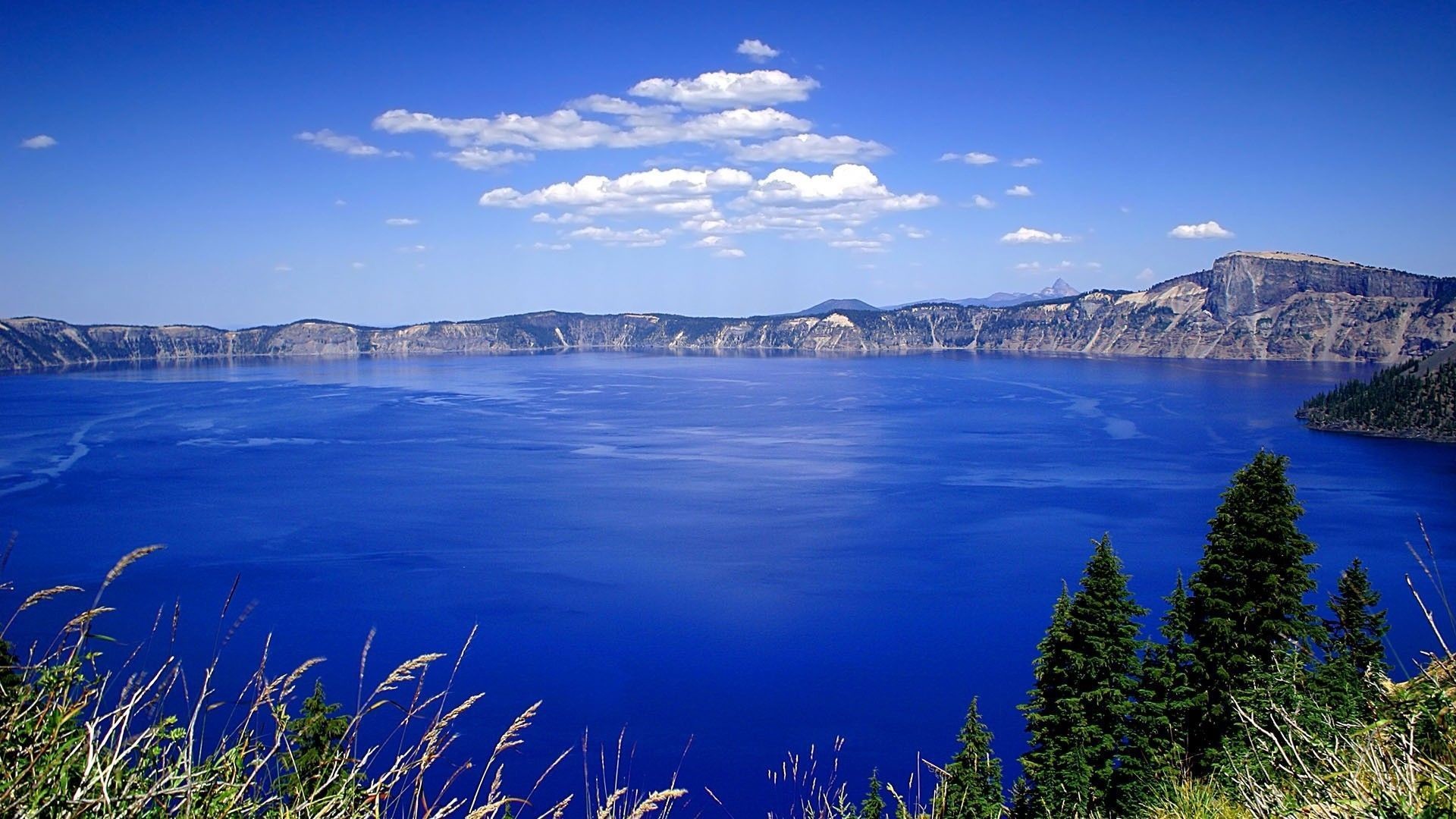 Crater Lake, Oregon, Lago, Cielo blu, sfondo desktop PC