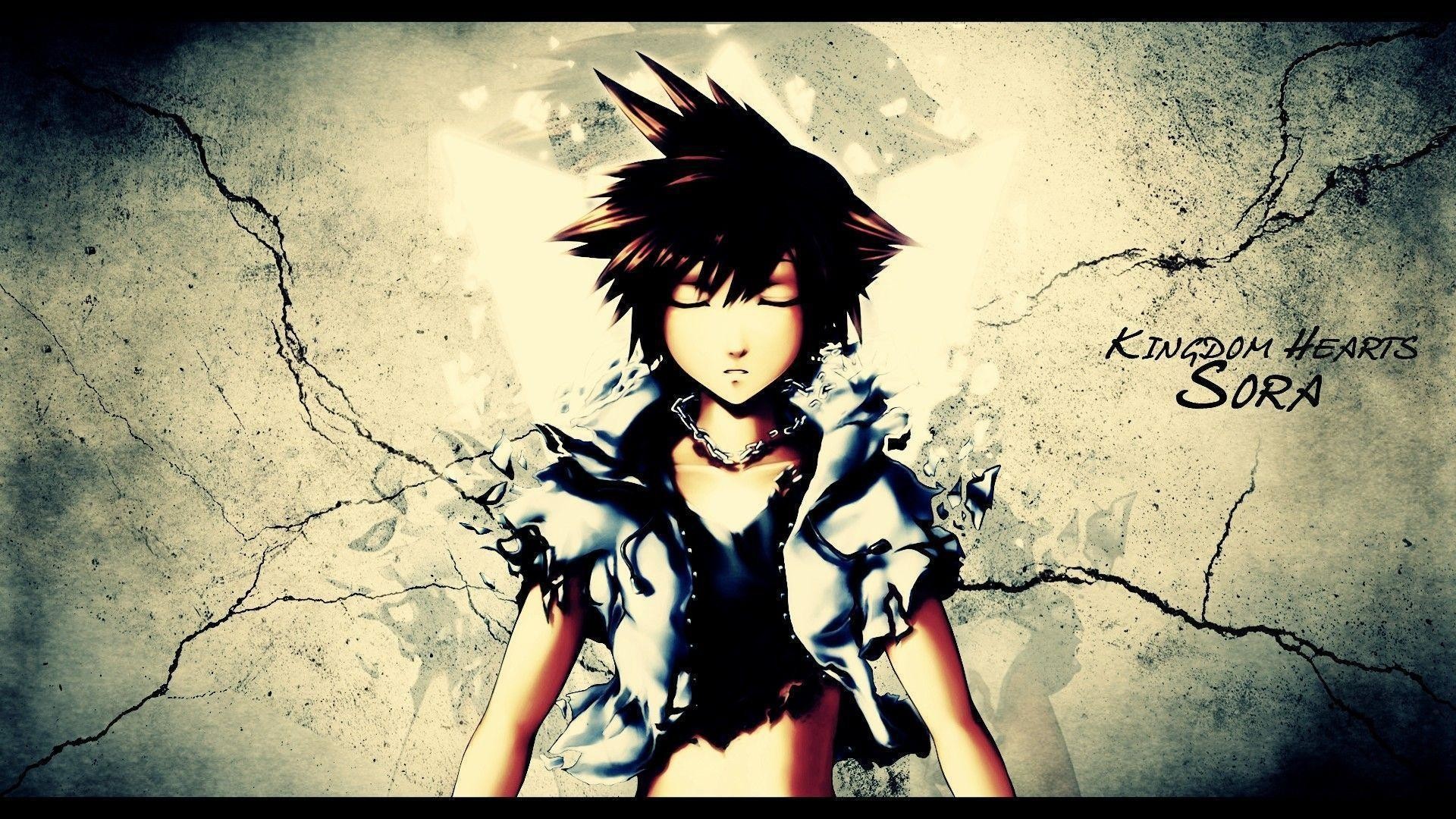 Kingdom Hearts, Sora, Fan art, Crepe, Full HD, sfondo per PC