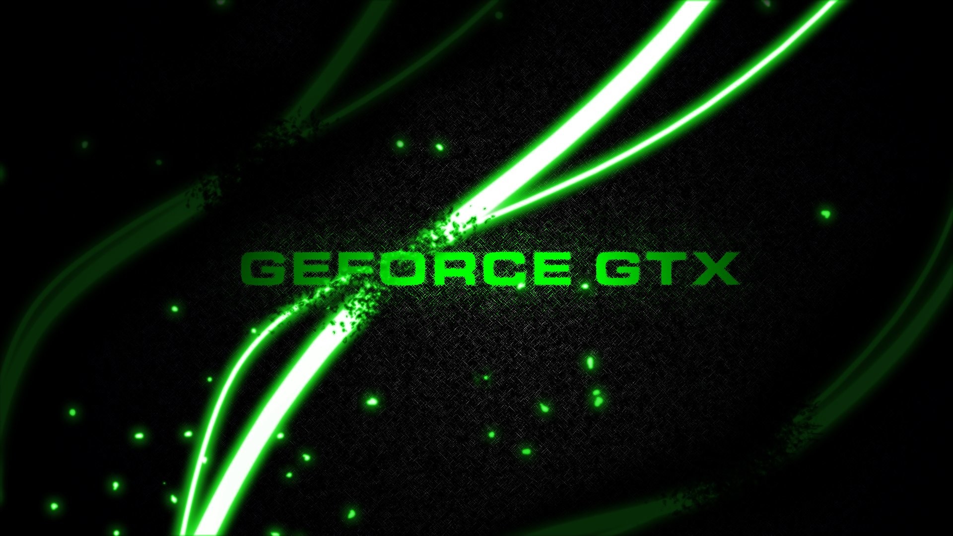 Nvidia, GeForce GTX, Linee luminose, Verde, Full HD, sfondo Windows 11