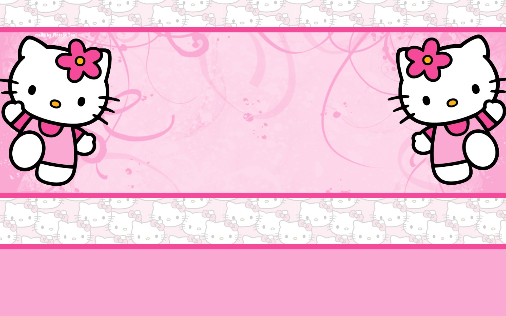 Hello Kitty, Rosa, Fiocco, Bordo decorativo, Sanrio, 1920x1200, sfondo MacBook Pro