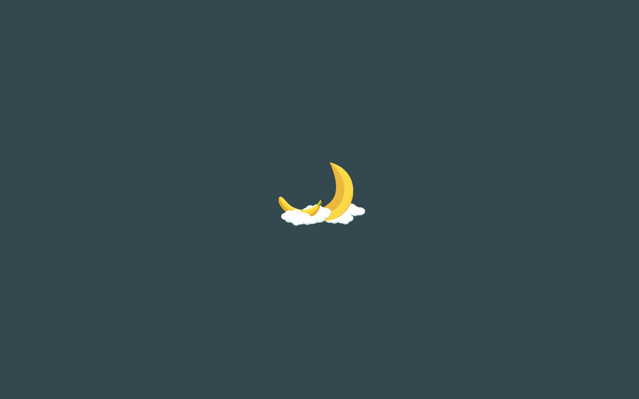 Luna, Nuvola, Sfondo grigio, Minimalismo, 2K, wallpaper per computer