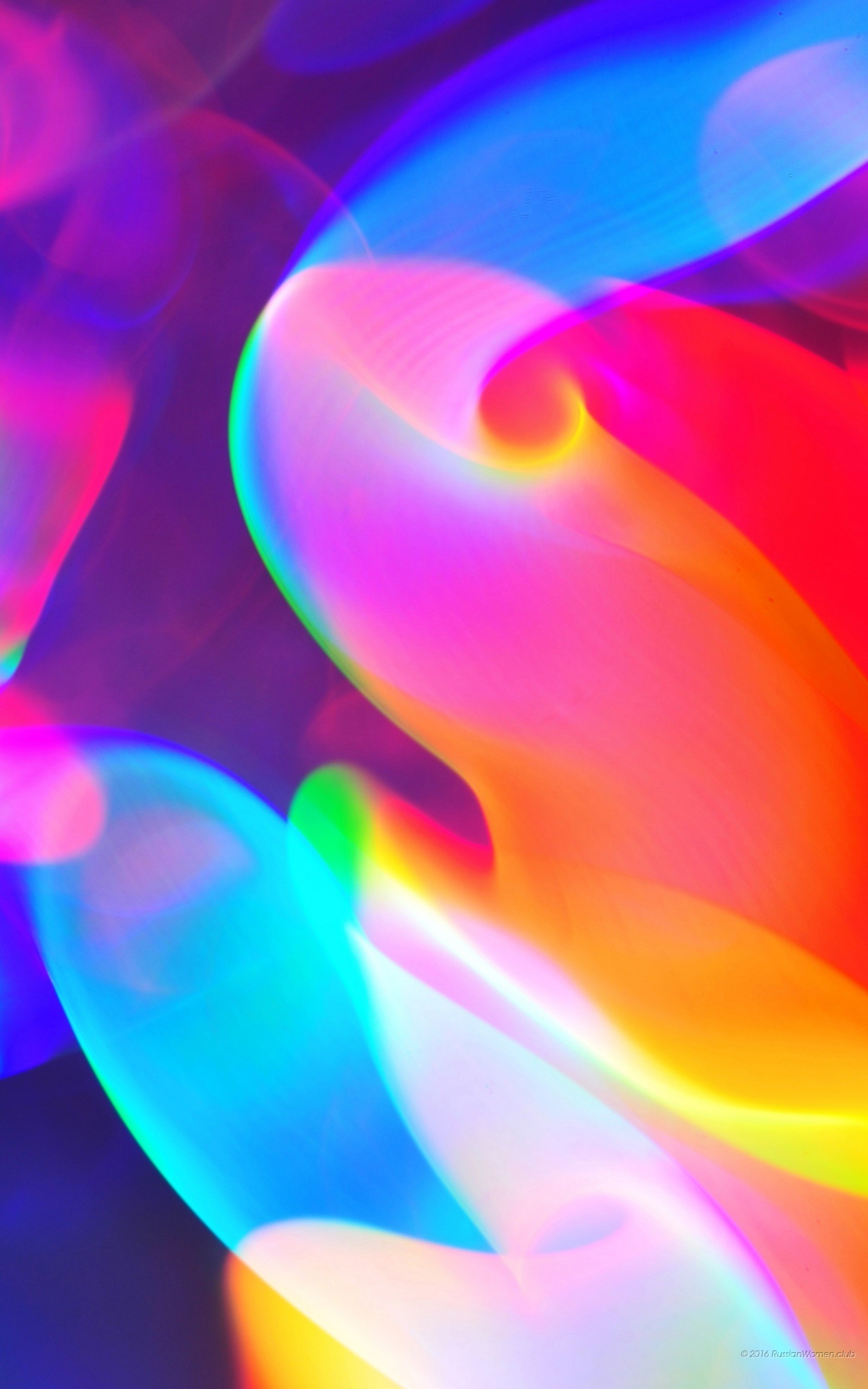 Astratto, Forme fluide, Colori vivaci, QHD+, sfondo per cellulare