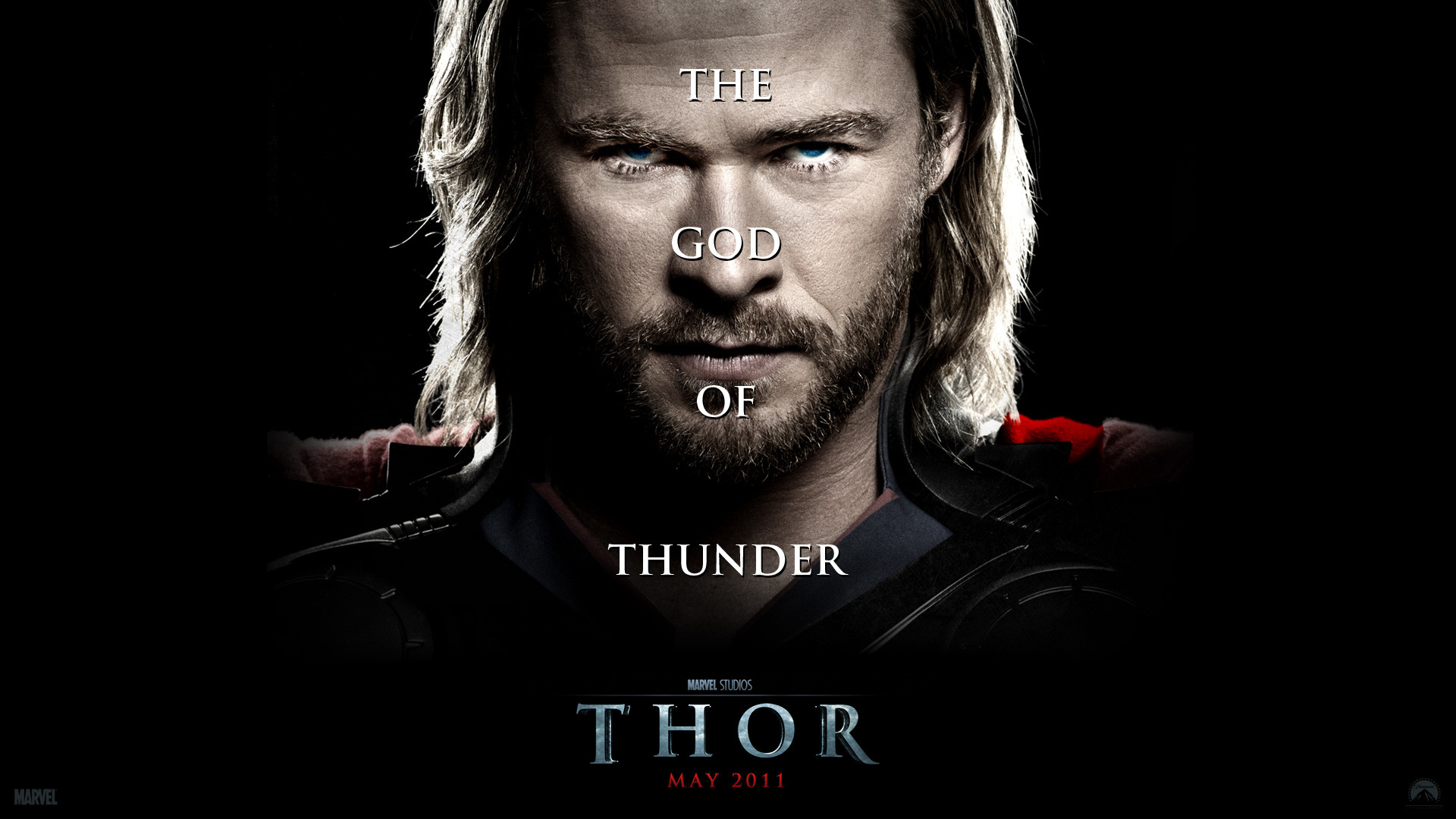 Thor, Chris Hemsworth, Dio del tuono, Marvel, Poster, Full HD, sfondo Windows 11