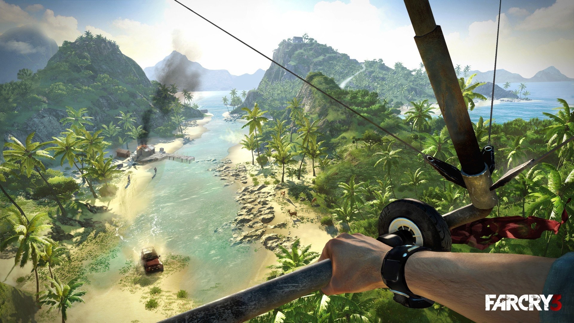 Far Cry 3, Deltaplano, Isola, Prima persona, Full HD, sfondo per PC