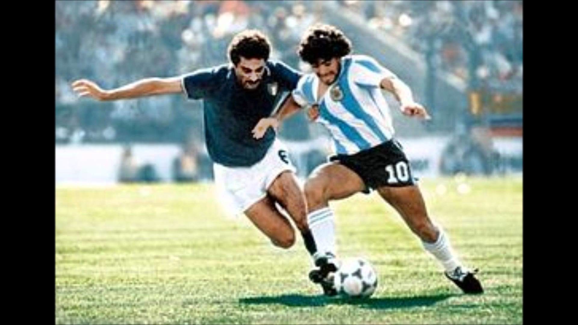 Diego Armando Maradona, Nazionale argentina, Dribbling, Pallone, sfondo desktop 1080p