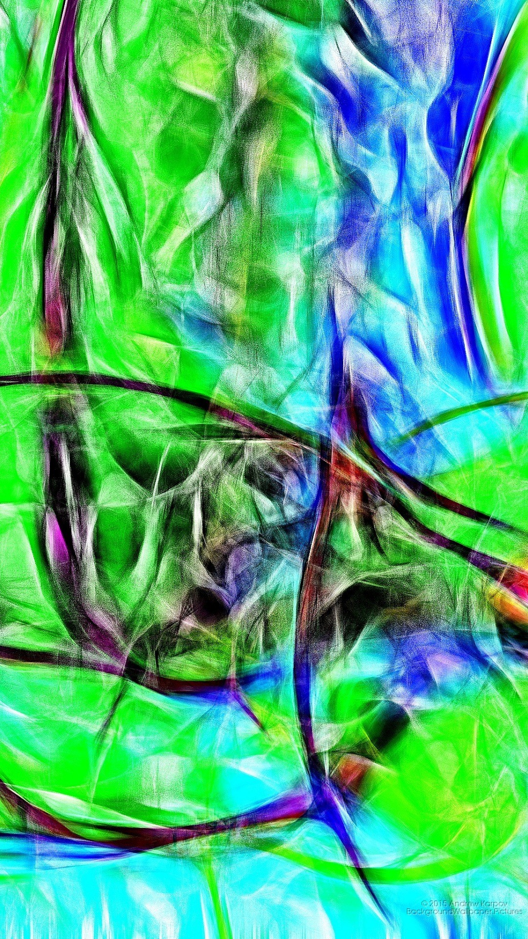 Astratto, Verde, Arte digitale, sfondo Asus Zenfone 3 Full HD