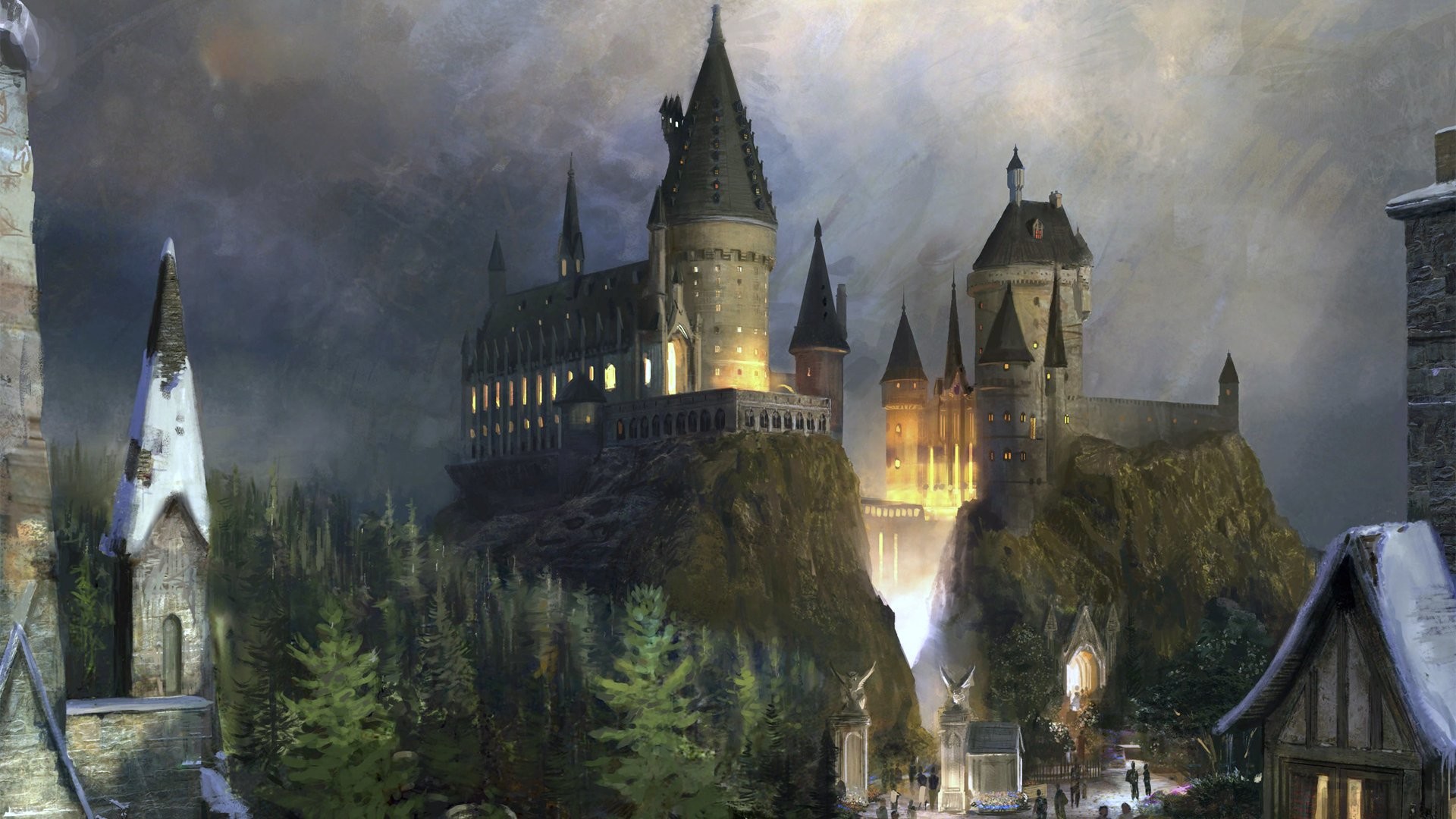 Harry Potter, Castello di Hogwarts, The Wizarding World of Harry Potter, Montagna, sfondo per PC