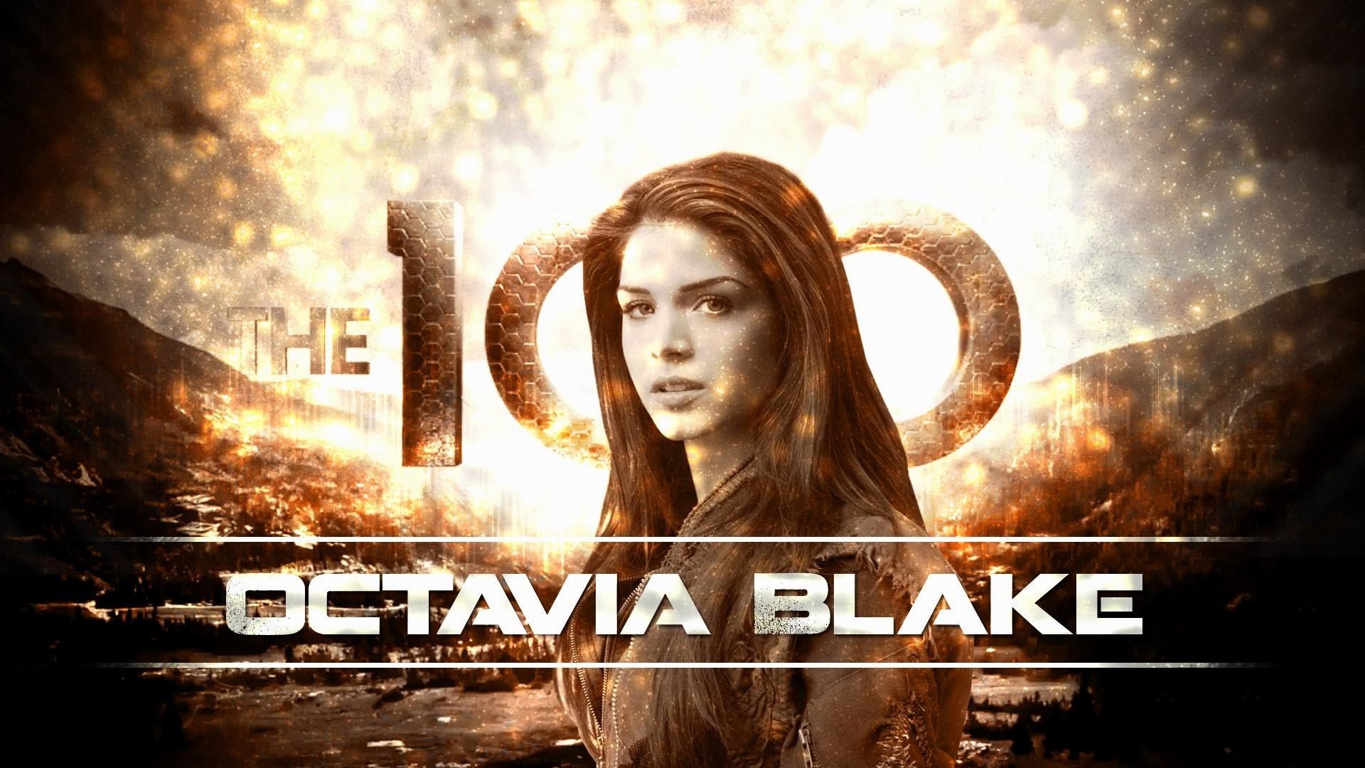 Marie Avgeropoulos, Octavia Blake, The 100, Logo, 16:9 Full HD, sfondo widescreen