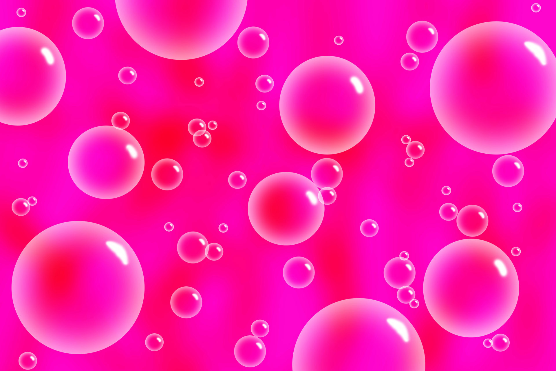 Fucsia, Bolle, Astratto, Full HD, sfondo Windows 11