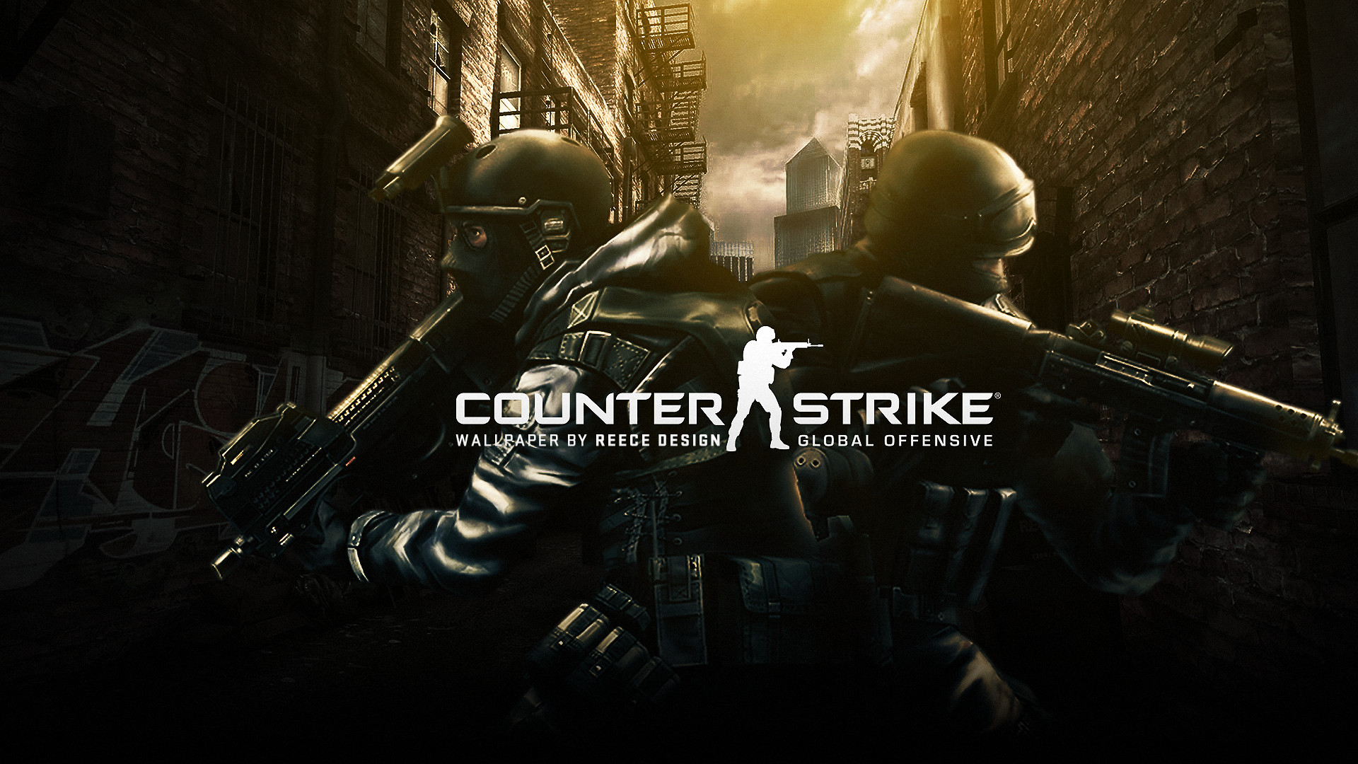Counter-Strike: Global Offensive, Antiterroristi, Vicolo, Videogioco, sfondo 1920x1080 per PC